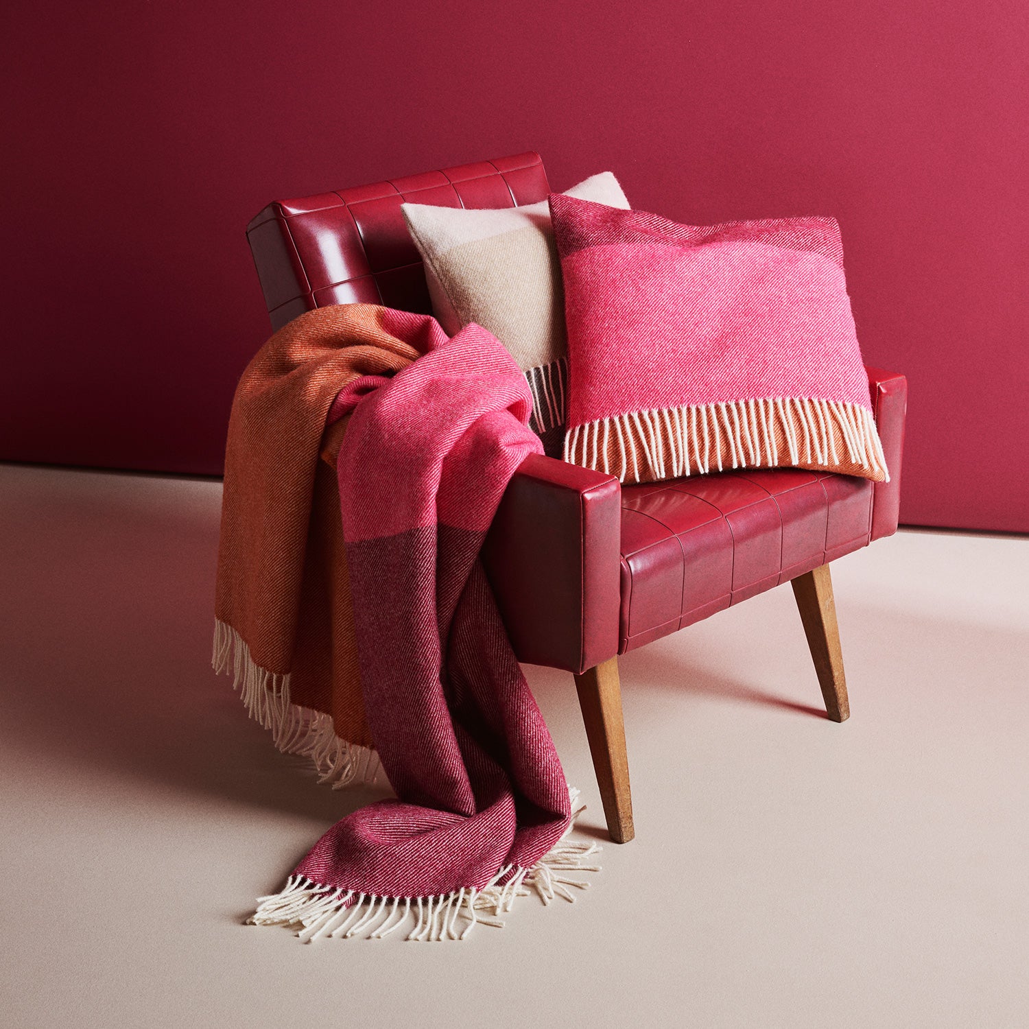 Home Trio wool blanket and pillows