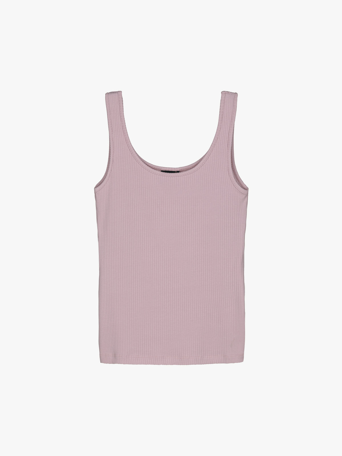 Nanso women's Heila ribbed top in a soft light lilac shade in a product picture
