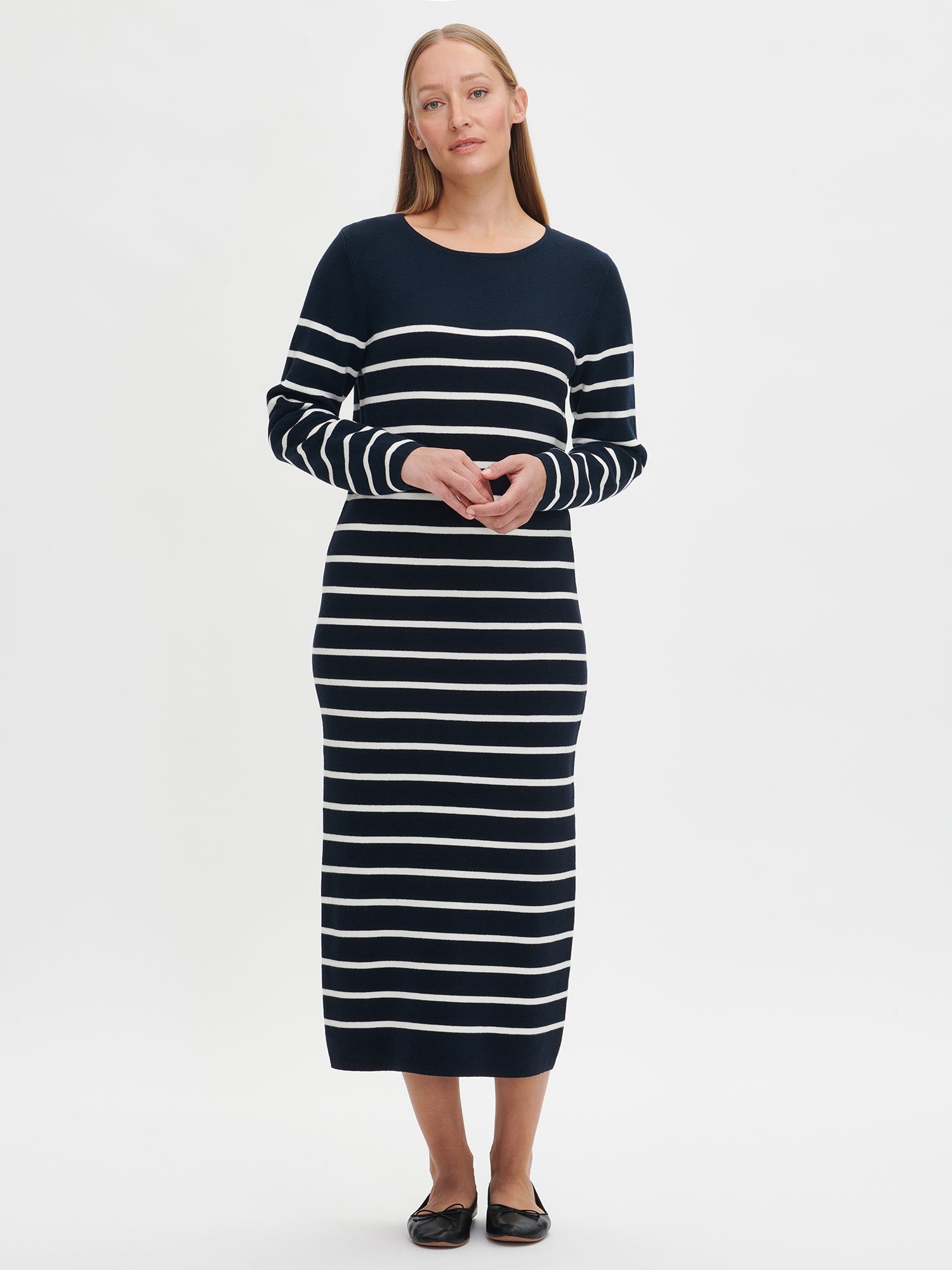 milano knit dress MILANO Women's Knit Dress In Blue