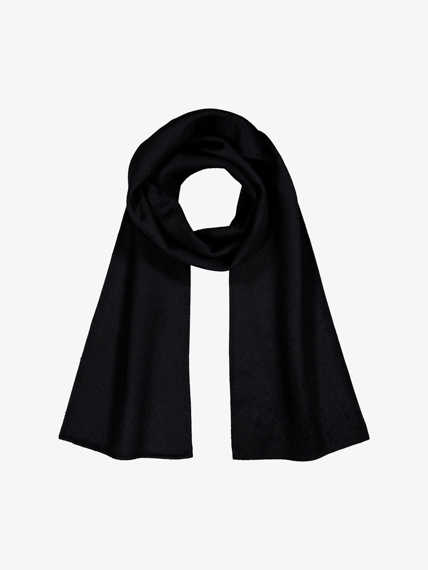 Nanso women's elegant black Elli wool scarf, product picture