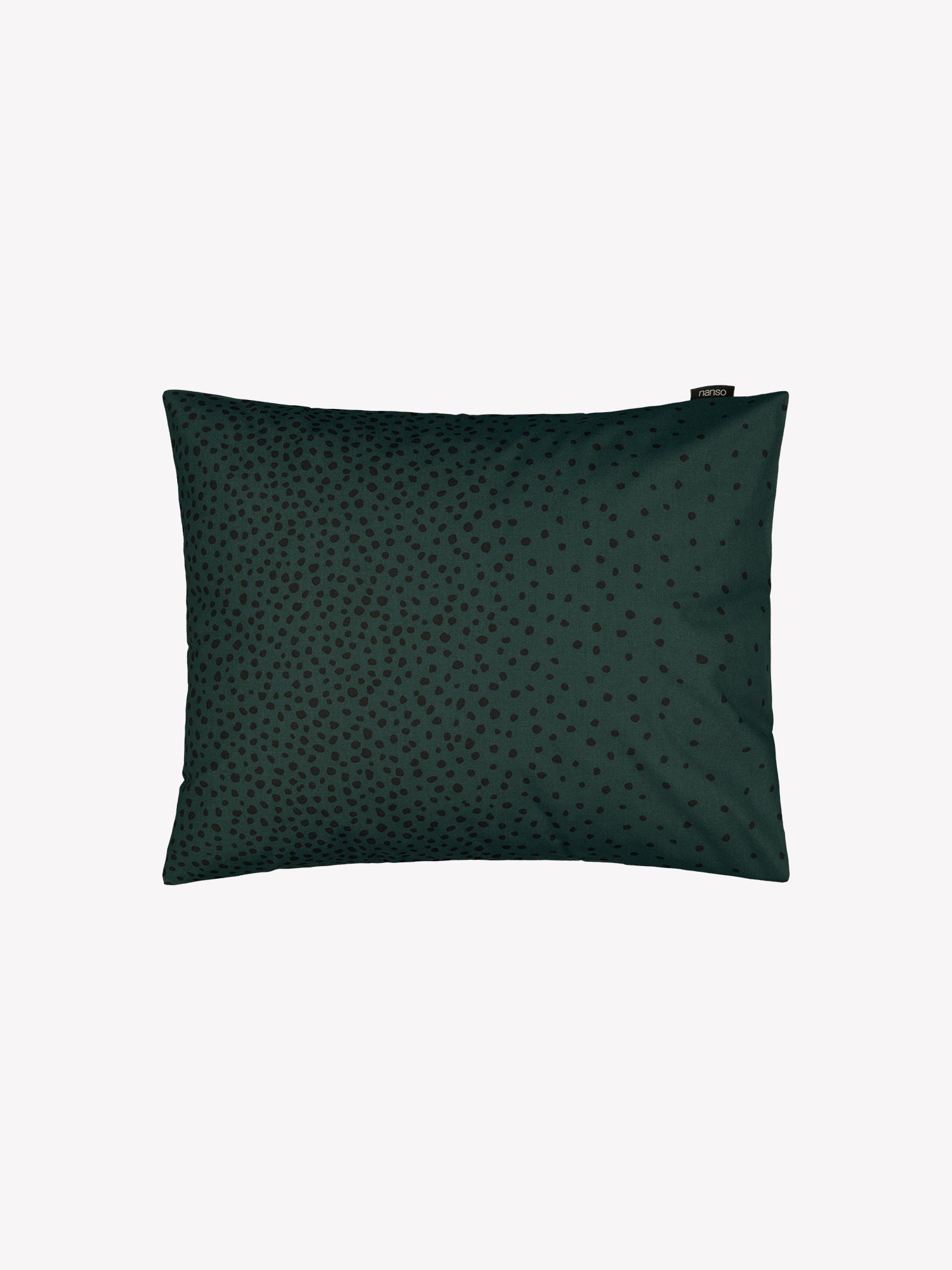 Täplä pillow case in dark green