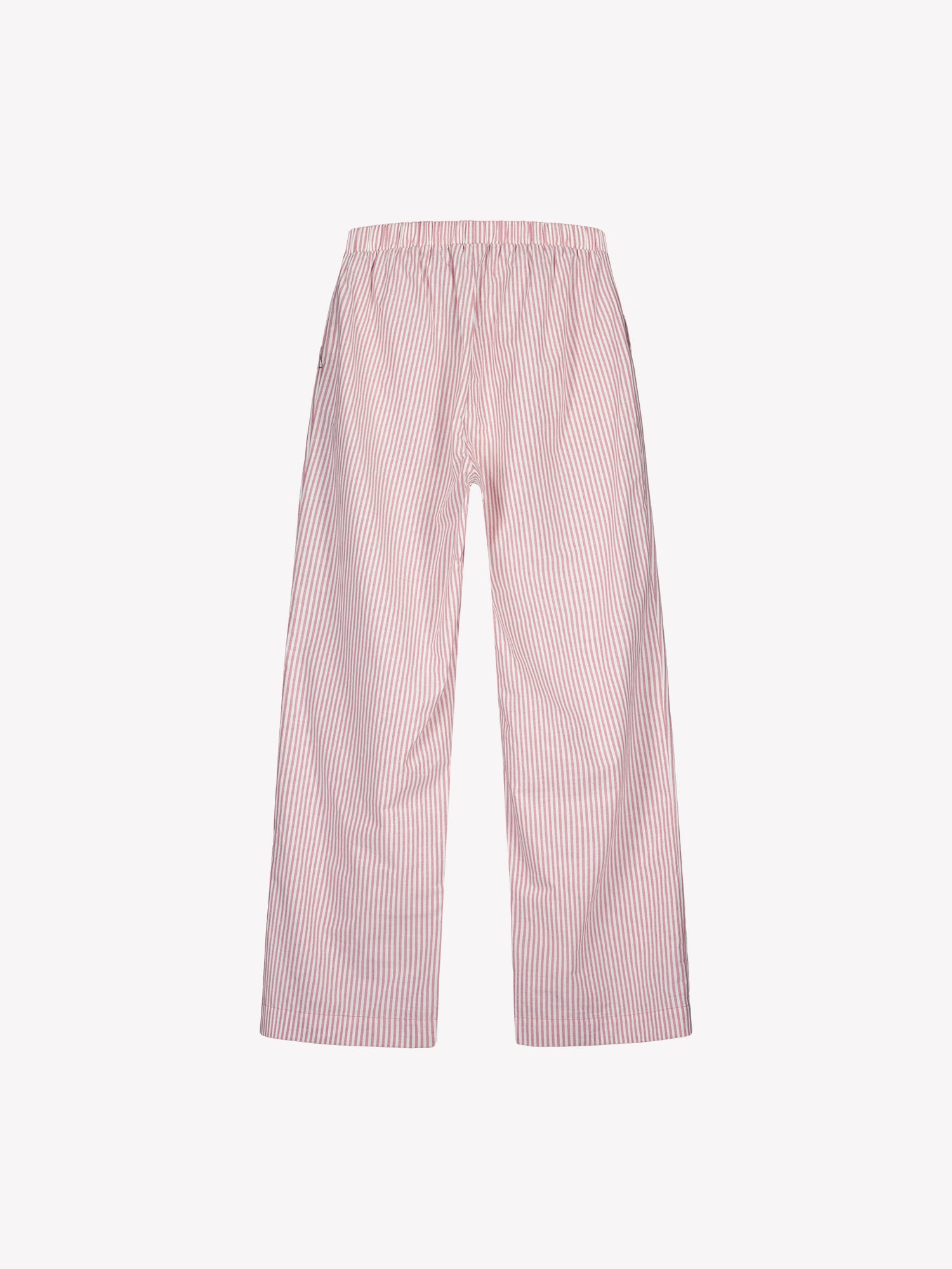 Stylish, wonderfully lightweight and comfortable striped Tauko pajama pants in a product picture from the back