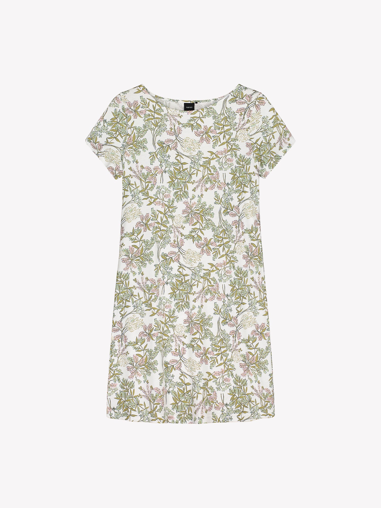 Nanso LAVENTELI Short floral nightgown in a product picture.