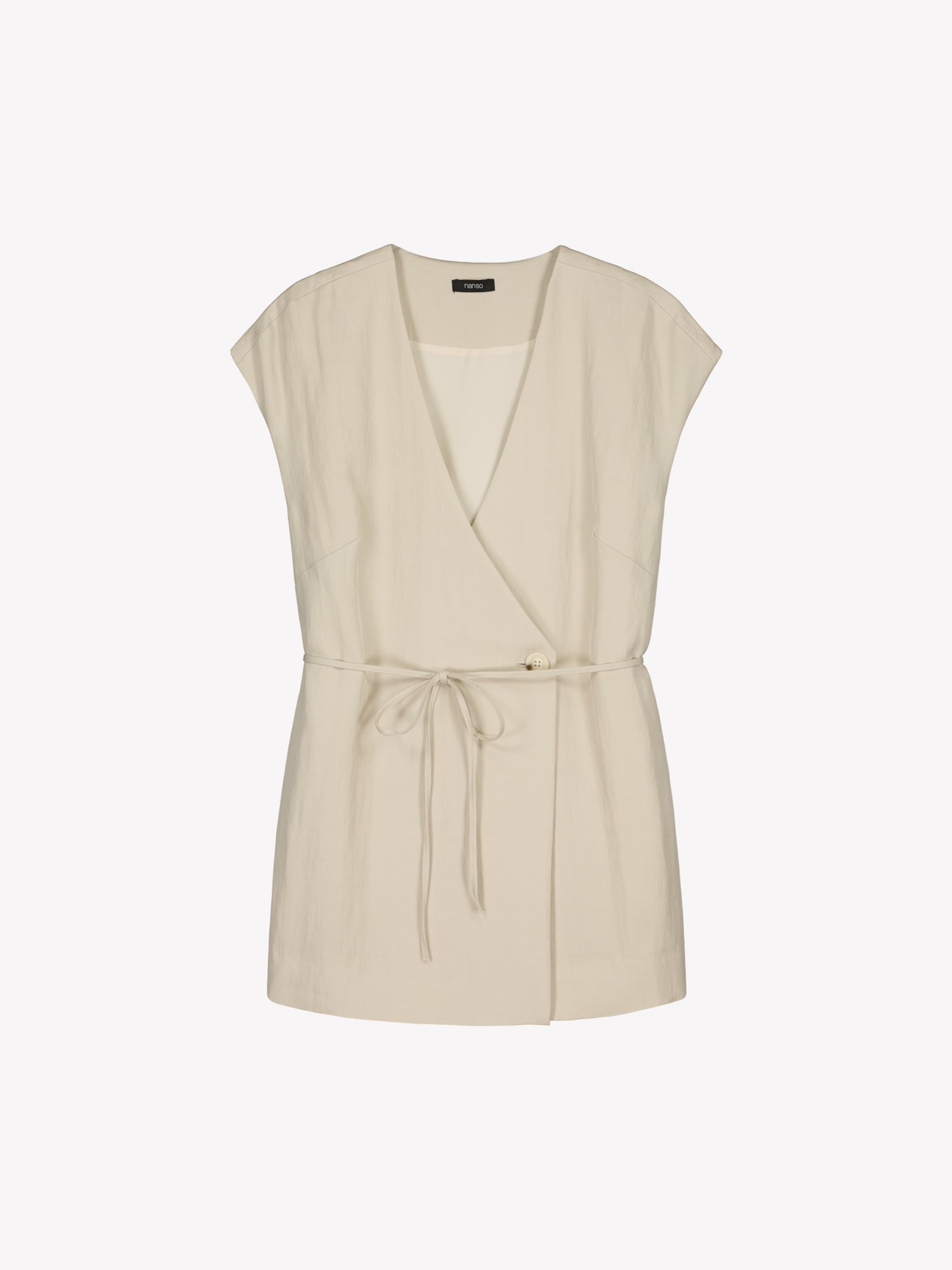 Nanso sophisticated beige waistcoat from the NIZZA collection in a product picture