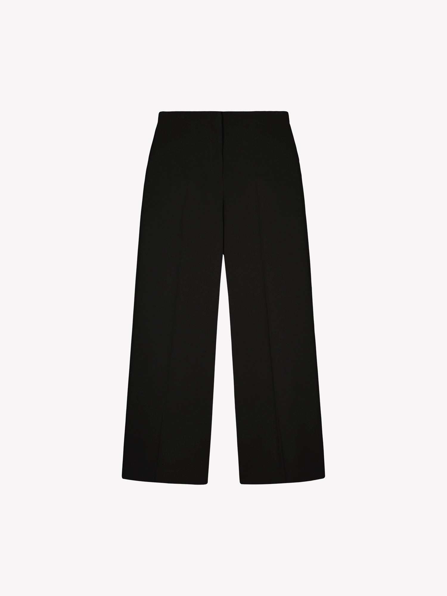 Nanso womens elegant and timeless wide-leg EEVA trousers in timeless black, product picture from the front