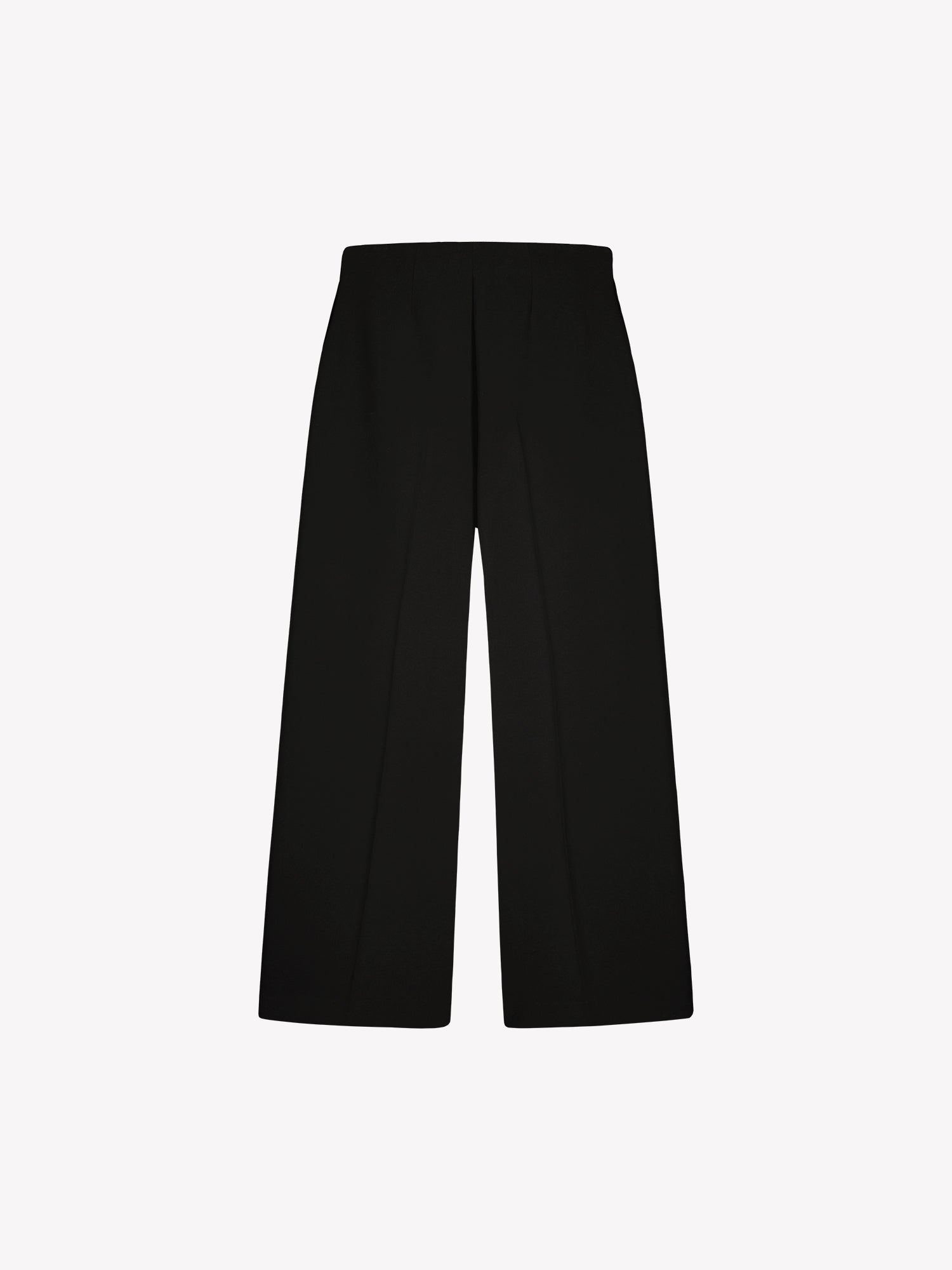 Nanso womens elegant and timeless wide-leg EEVA trousers in timeless black, product picture from the back