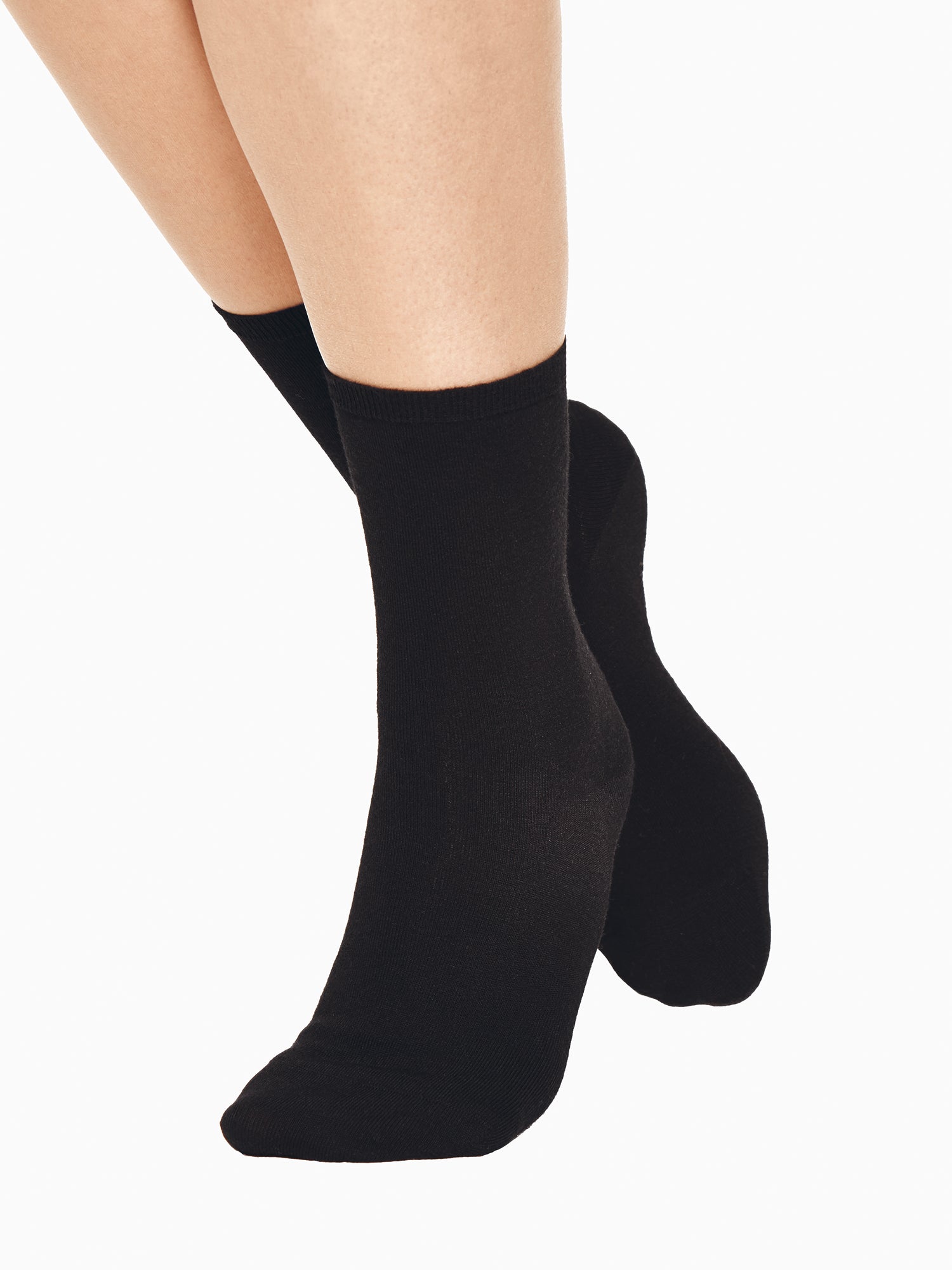Vogue women's Merino Wool socks crafted from premium merino wool, on a model.