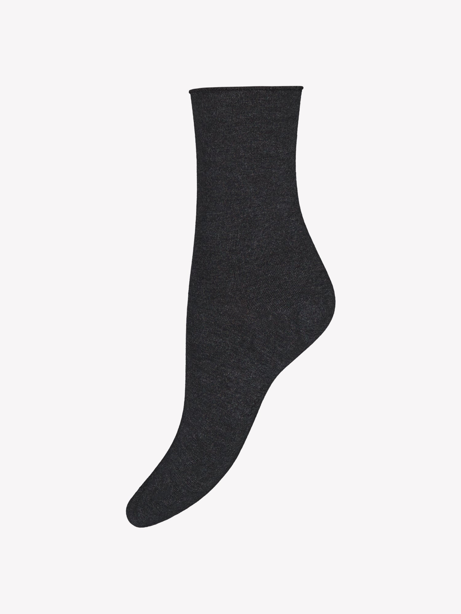 Vogue women's dark grey bamboo ankle socks in a product picture.