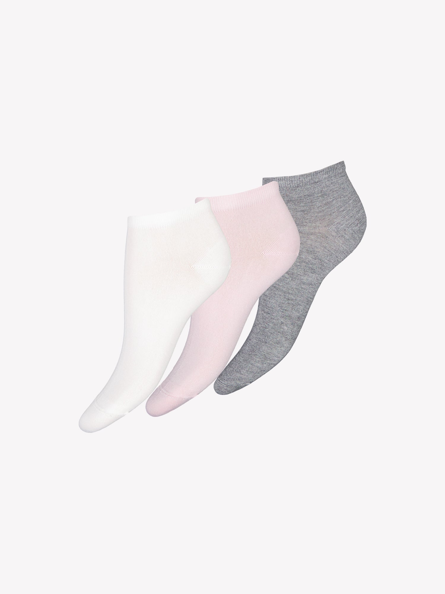 Vogue women's stylish and comfortable Bamboo Sneaker socks in rosewater will upgrade your sneaker game. Product picture.