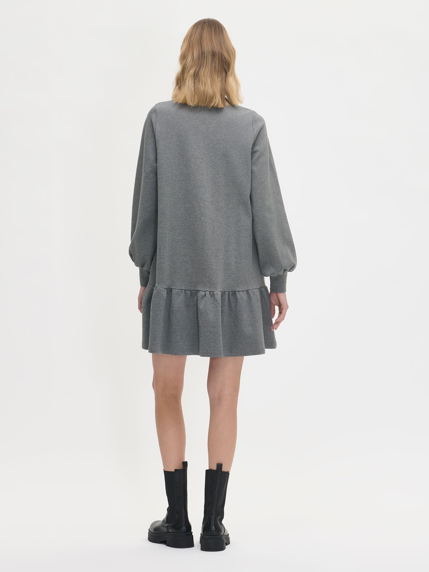 Nanso women's casual grey Leija dress, back