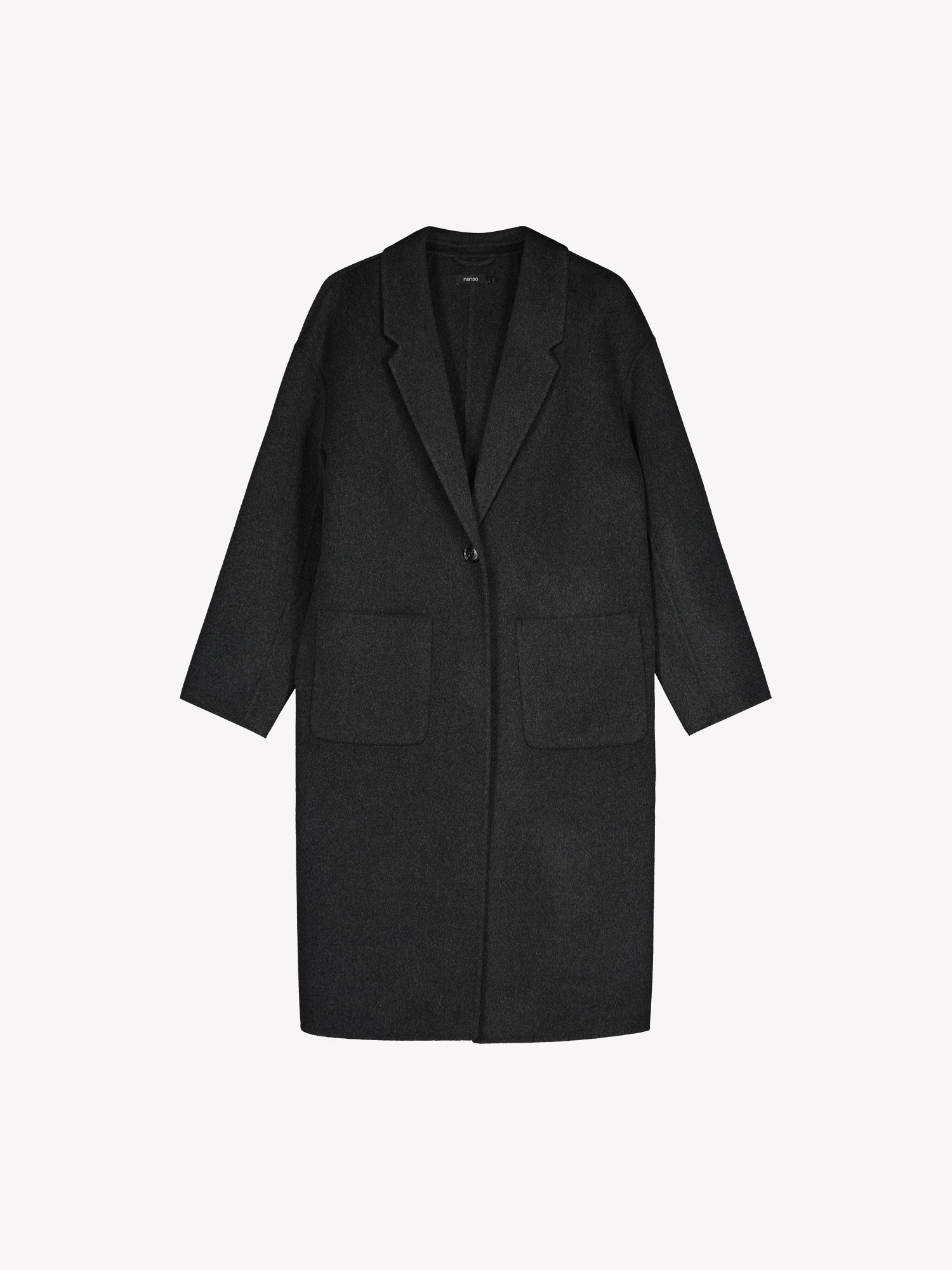 Nanso women's stylish and timeless grey YLLE wool coat
