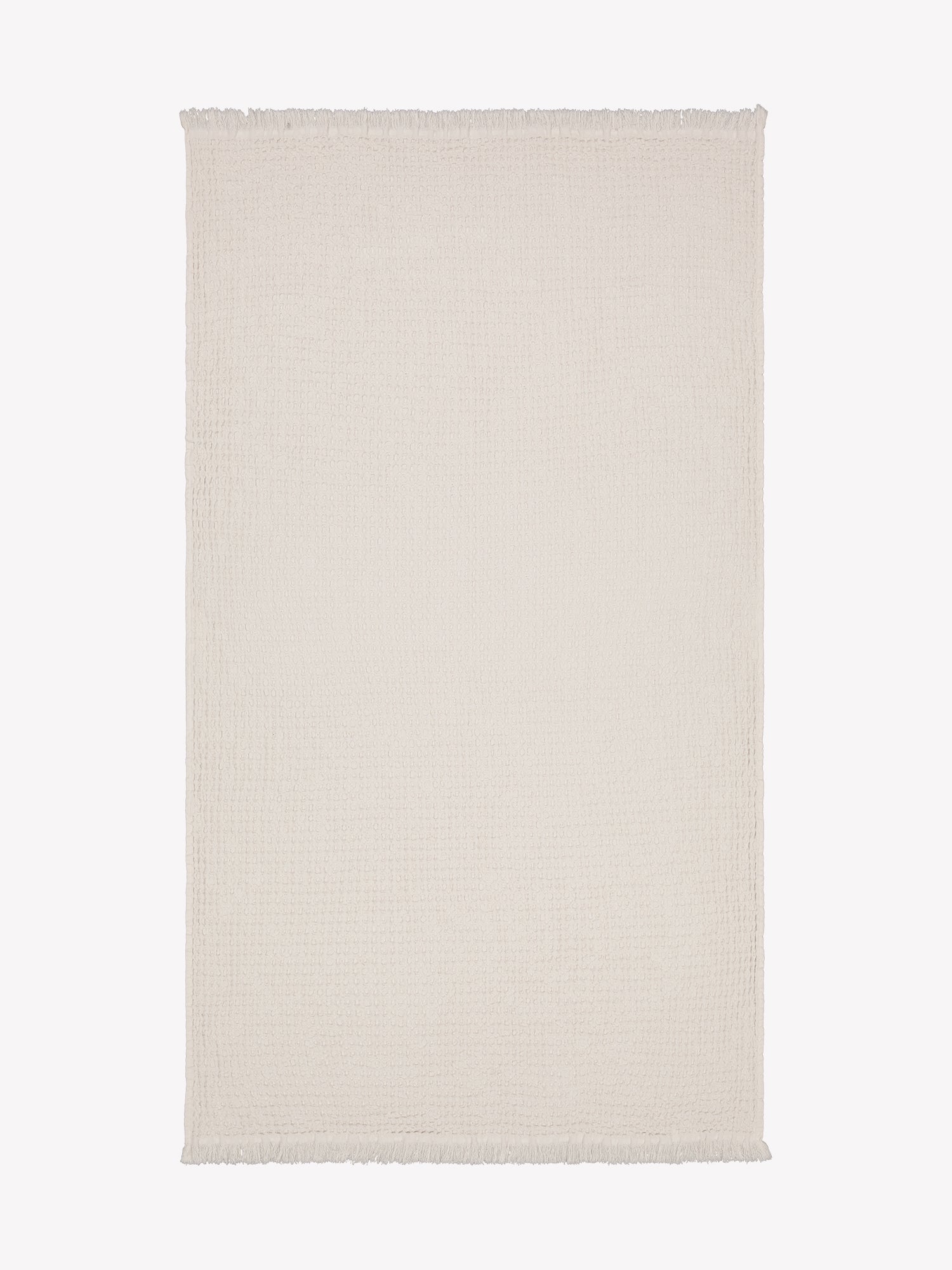 Nanso home's Vohveli Bath towel in beige open
