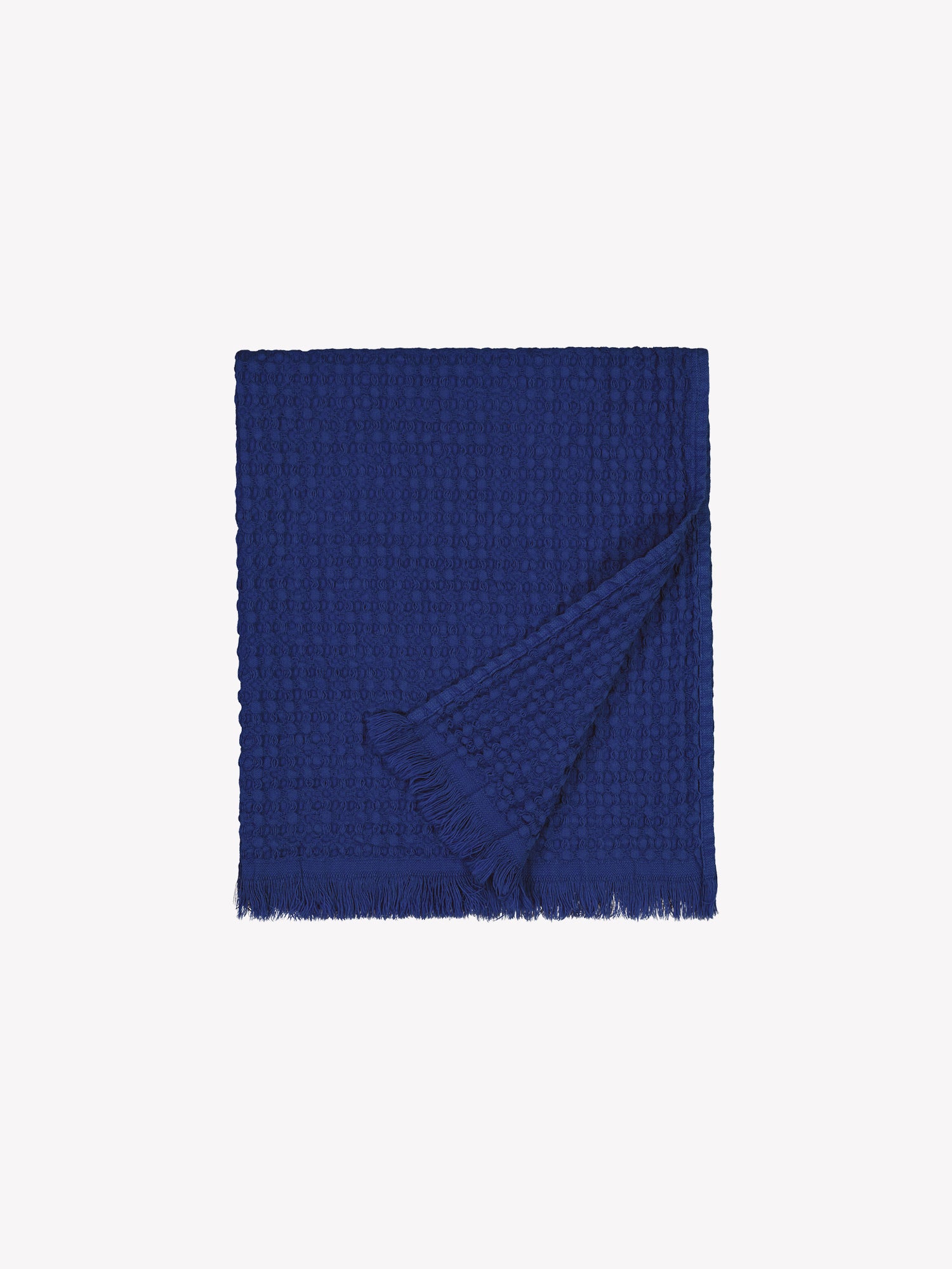 Vohveli hand towel in beautiful blue folded