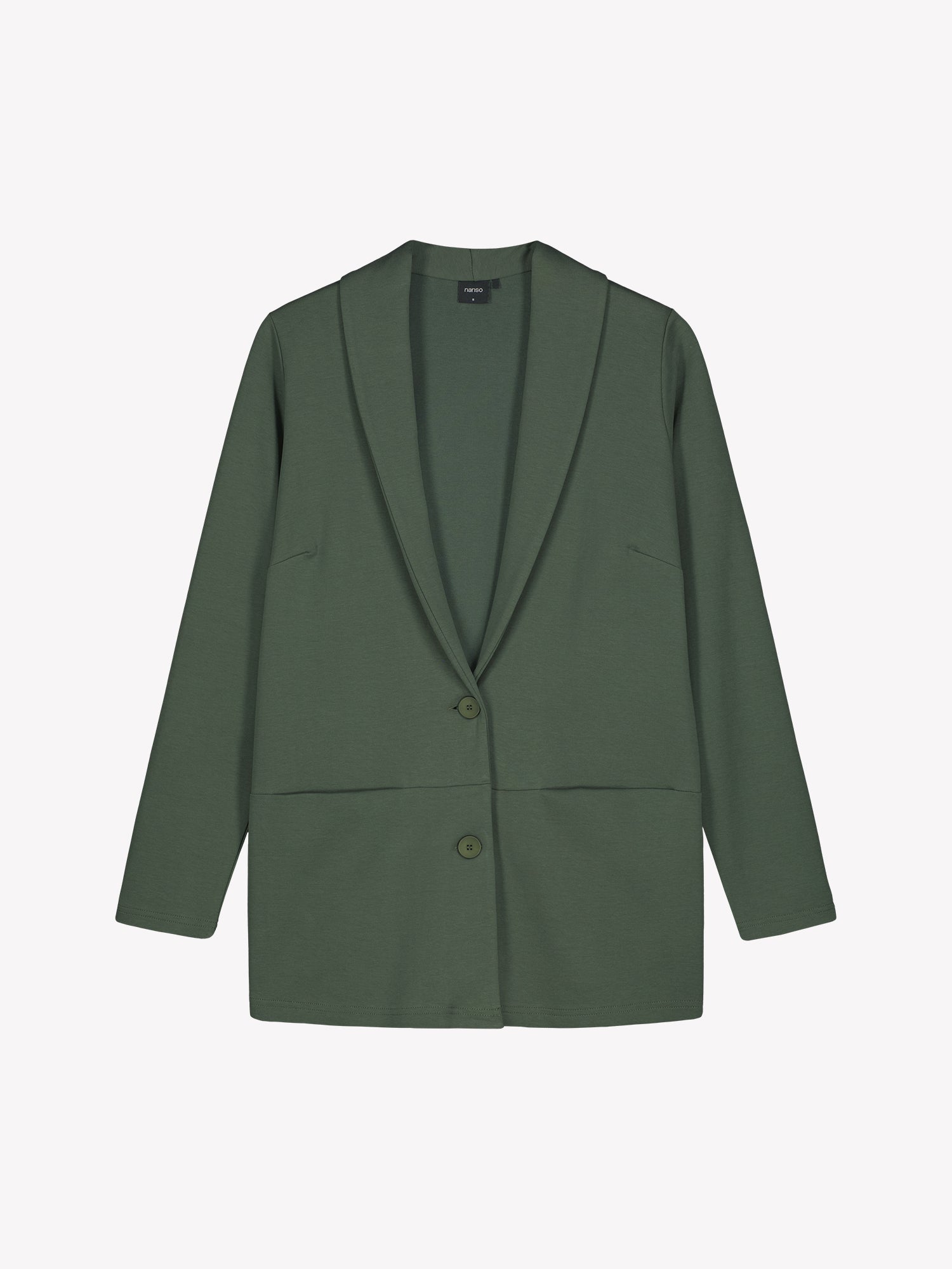 Nanso's classic women's Leija jacket in dark green
