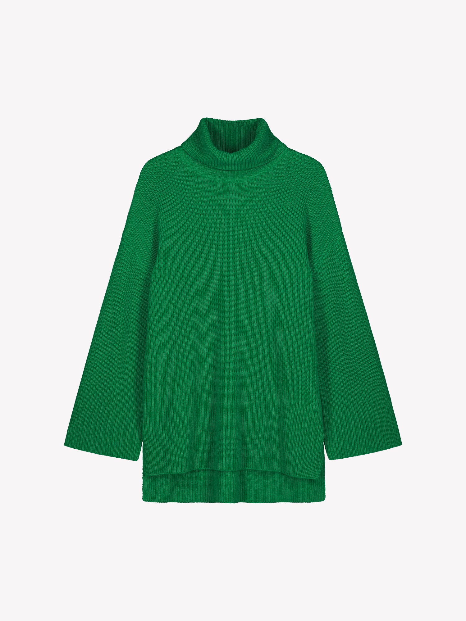Nanso's relaxed green Pamela knit tunic
