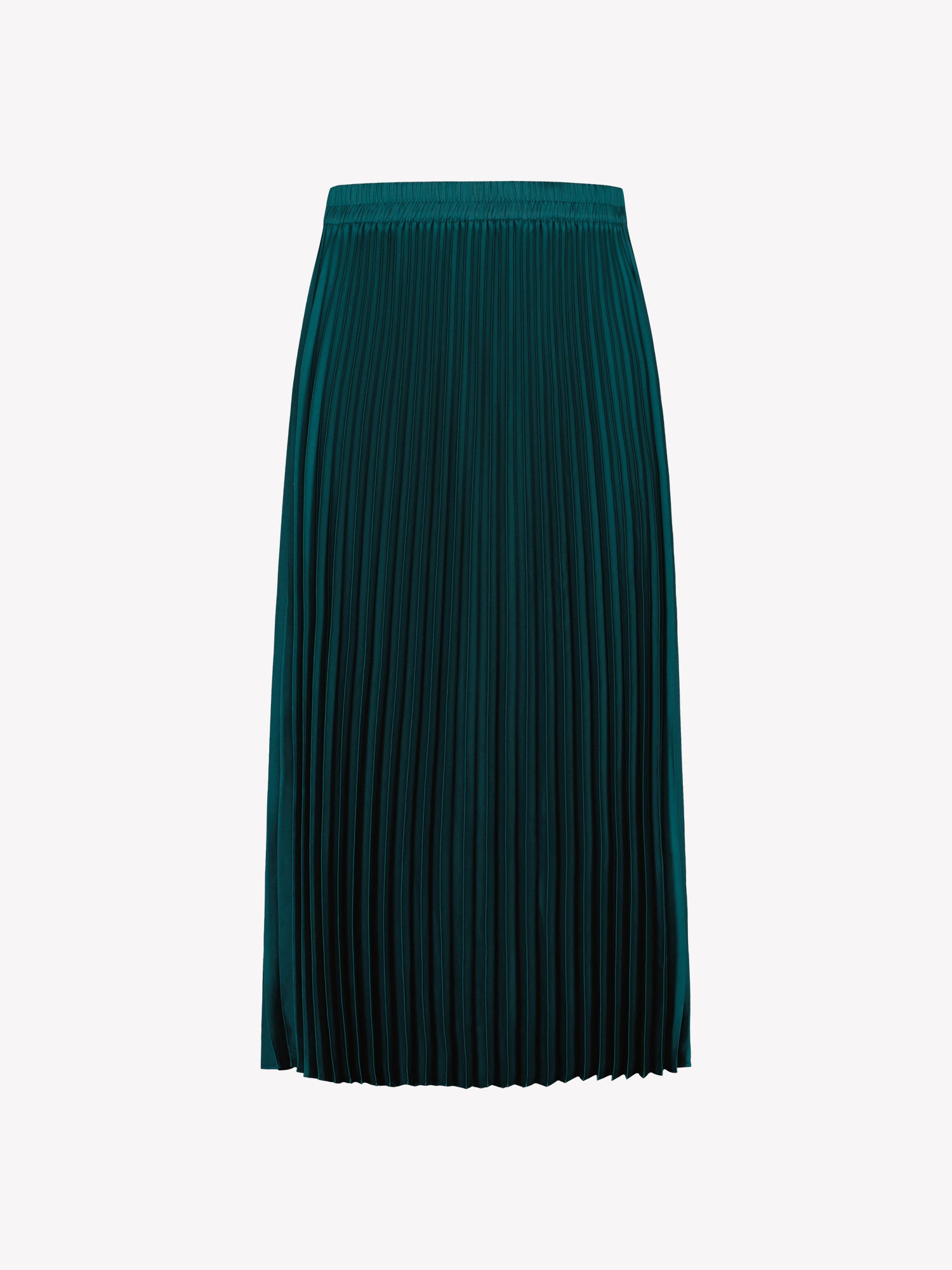 Nanso's elegant Taite skirt for women features a graceful drape in green shade, back