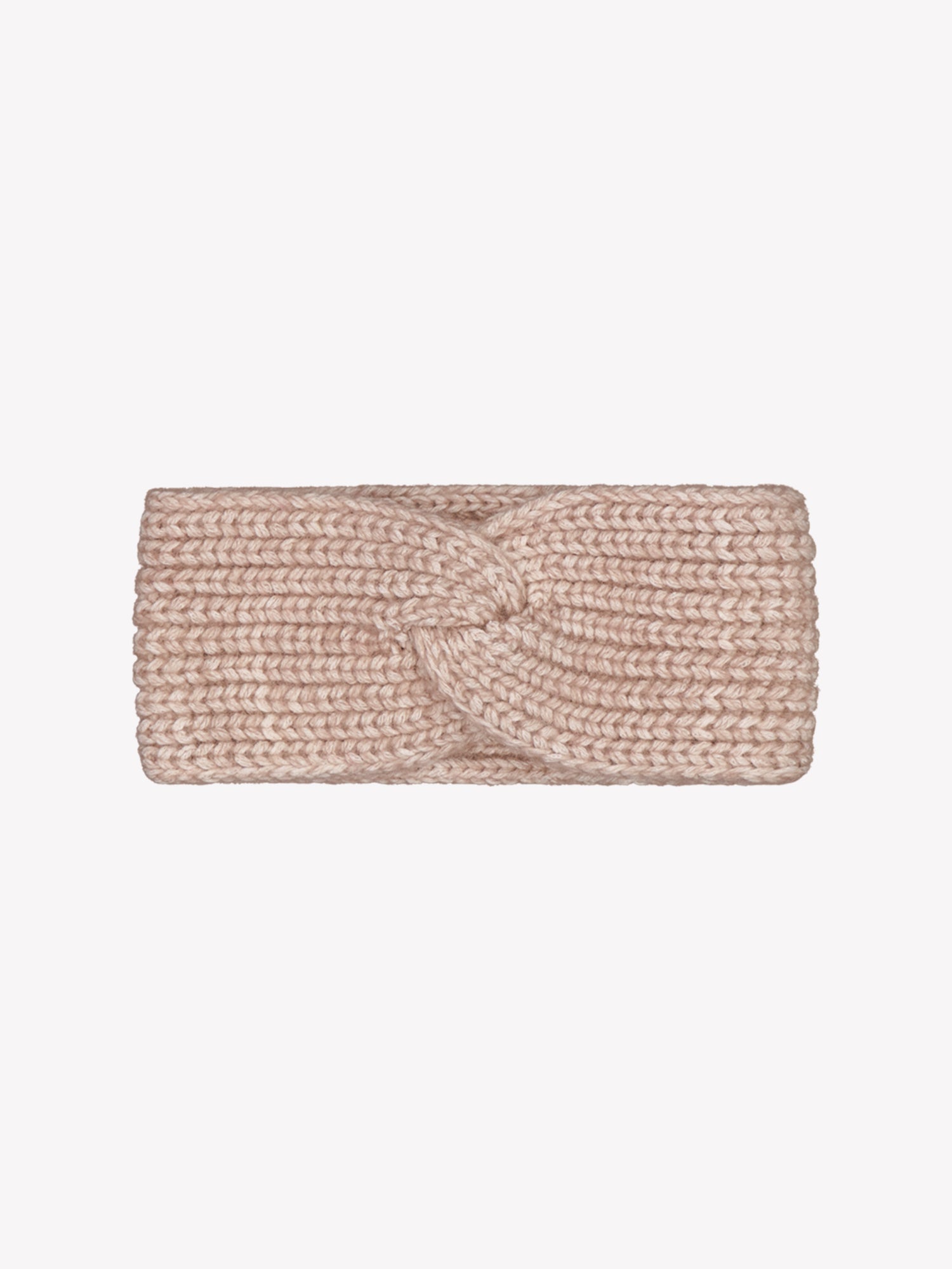 Women’s chunky Huurre ribbed knit headband comes in a beautiful melange beige. The headband features an elegant knot detail at the center and is made from a high-quality blend of cotton and recycled wool.