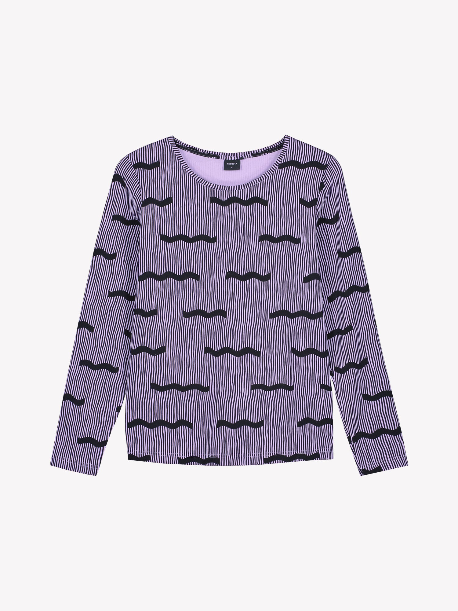 Nanso women’s patterned lilac Laineilla blouse
