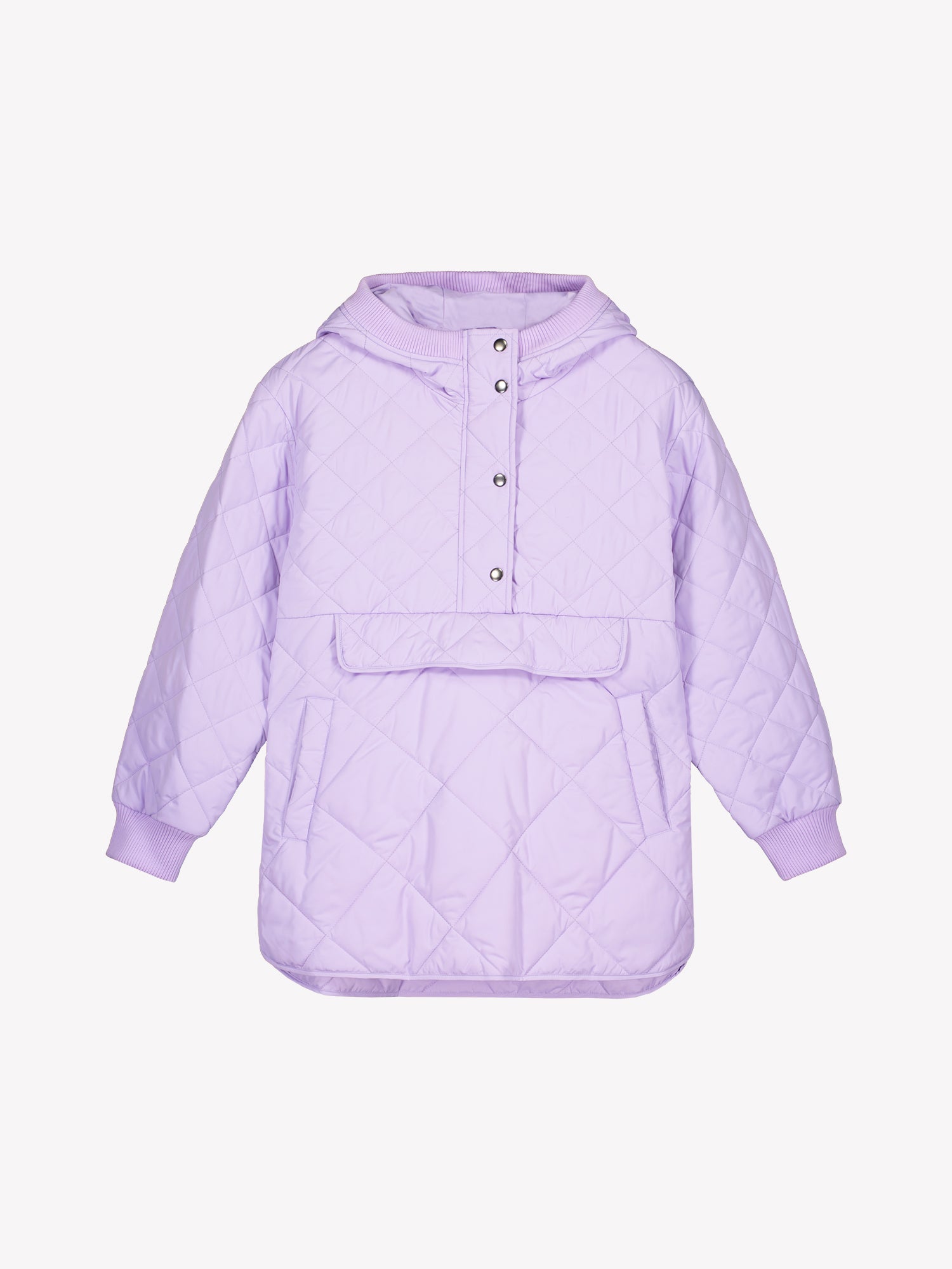 Nanso women's relaxed-fit lilac anorak quilted coat