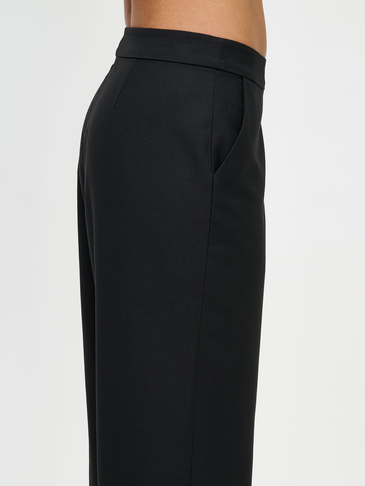Nanso women's black Bea trousers, side