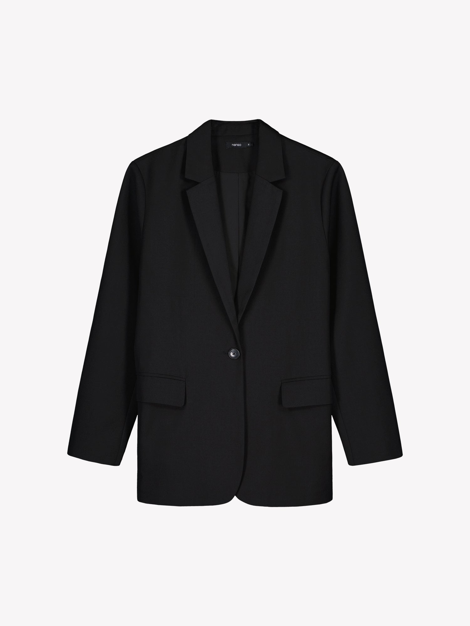 Nanso's black Bea blazer is a timeless and elegant wardrobe essential for women