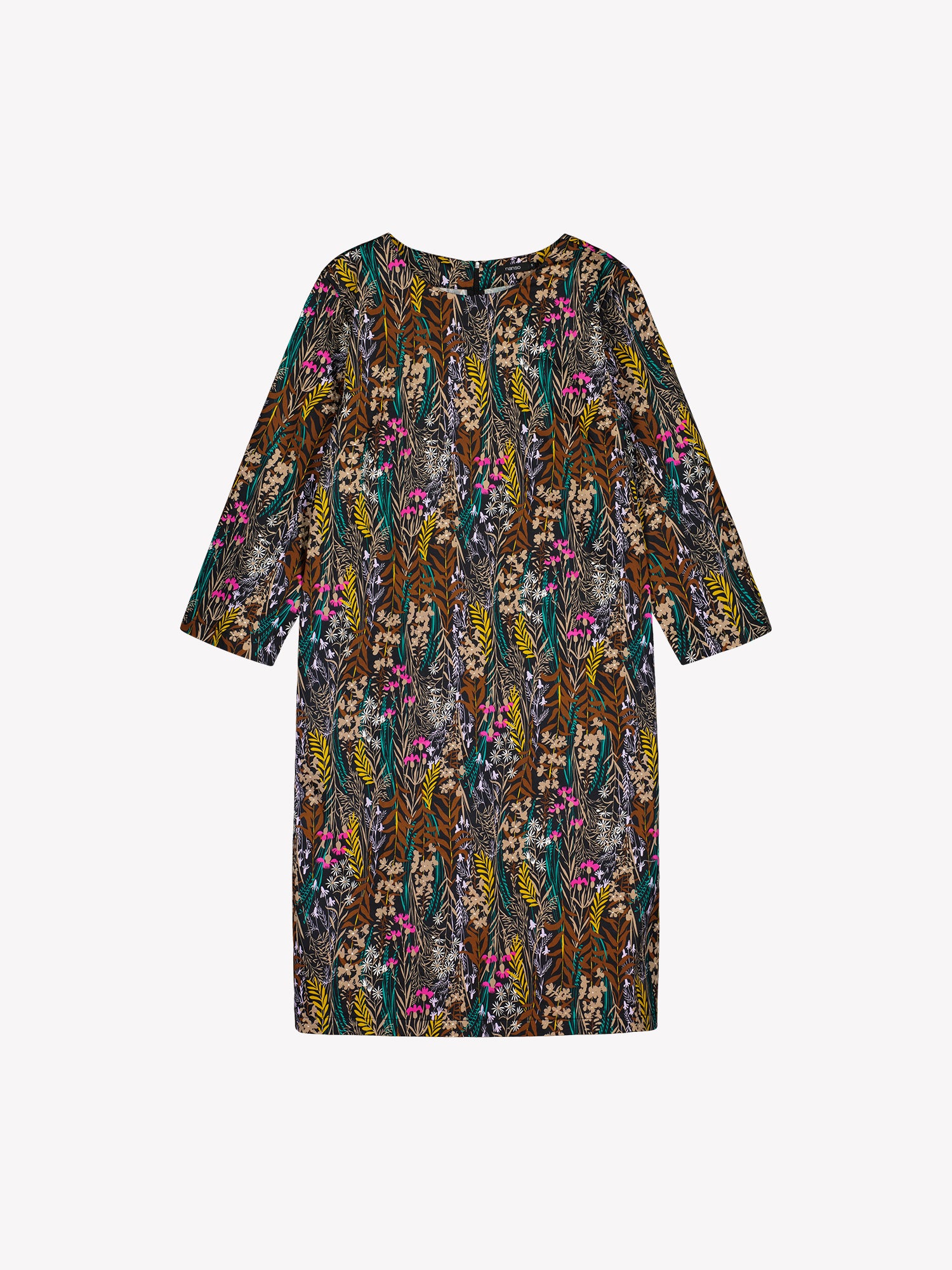 Women's Kuutamo multicolored dress. In a product image.
