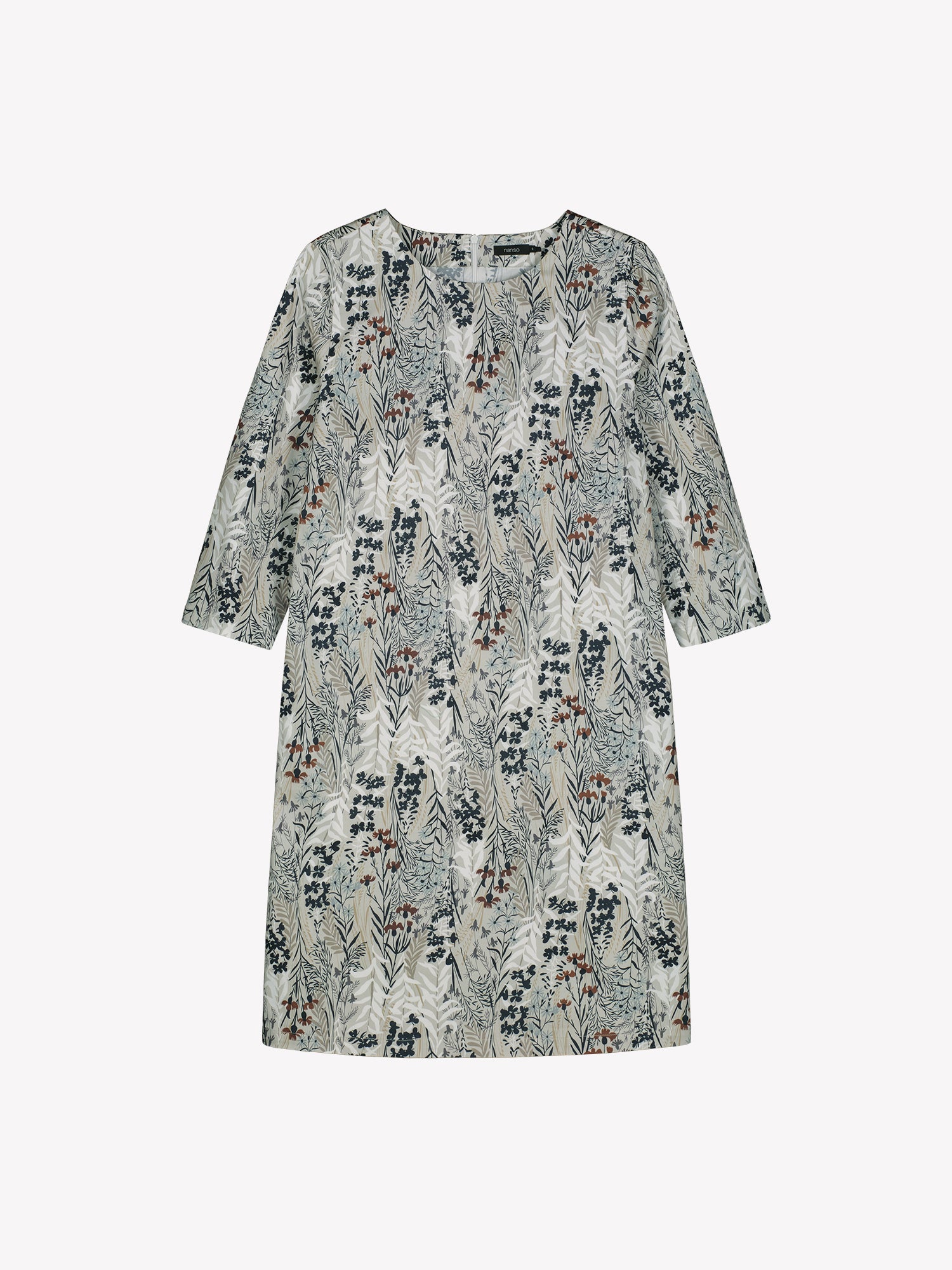 Women's Kuutamo dress in neutral color. In a product image.