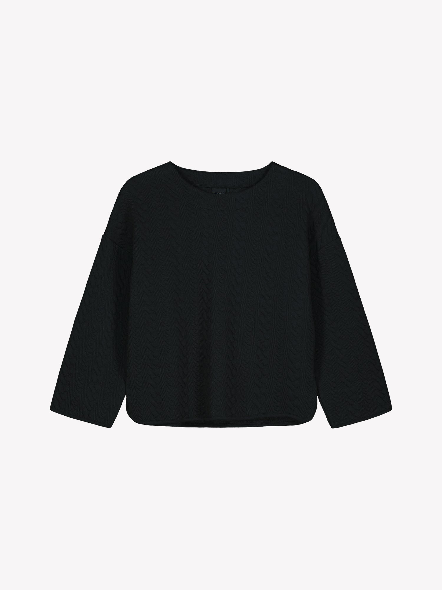 Women´s Letti blouse in black. In a product image.