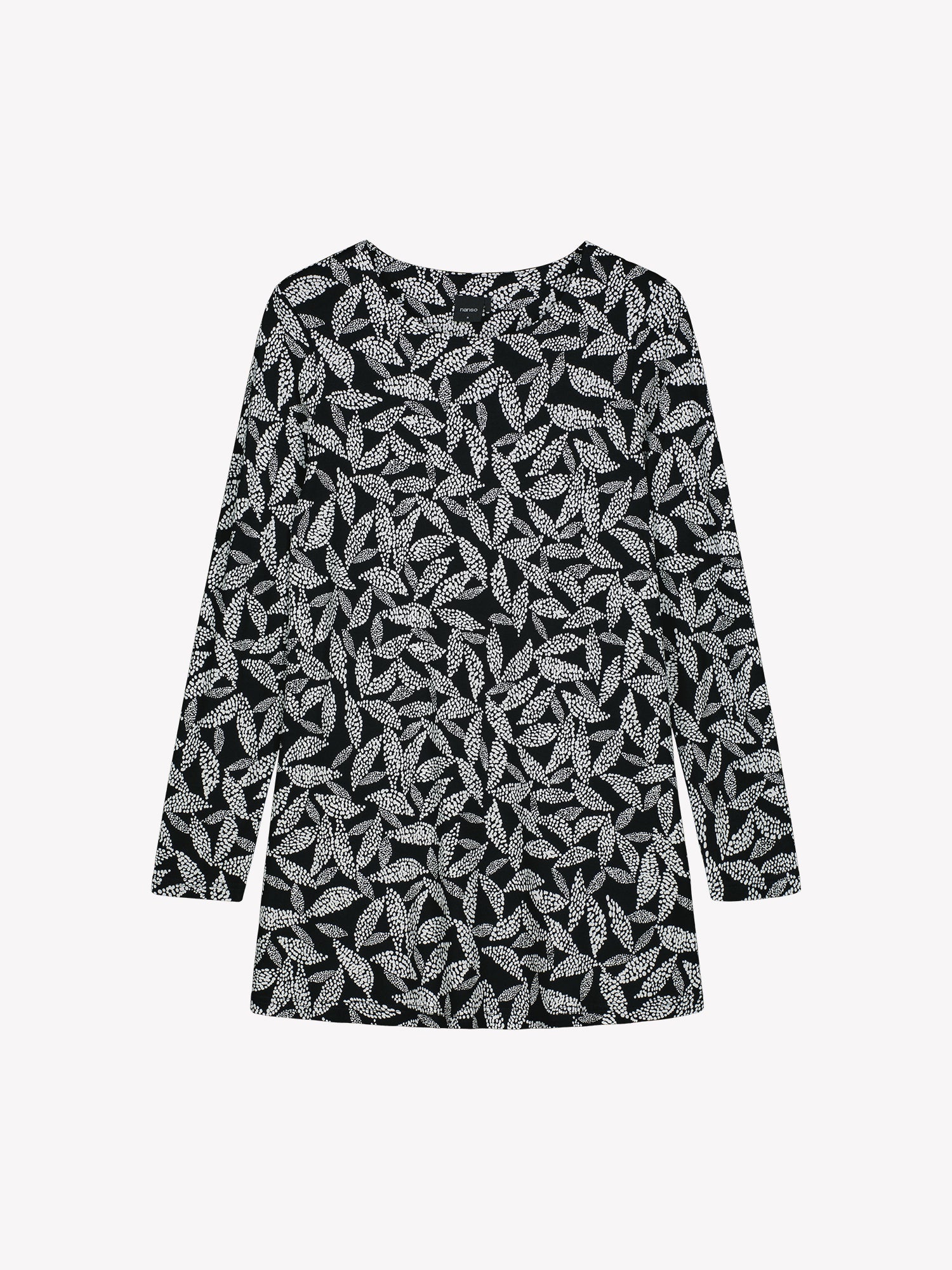 Nanso women’s black-white patterned Triine tunic