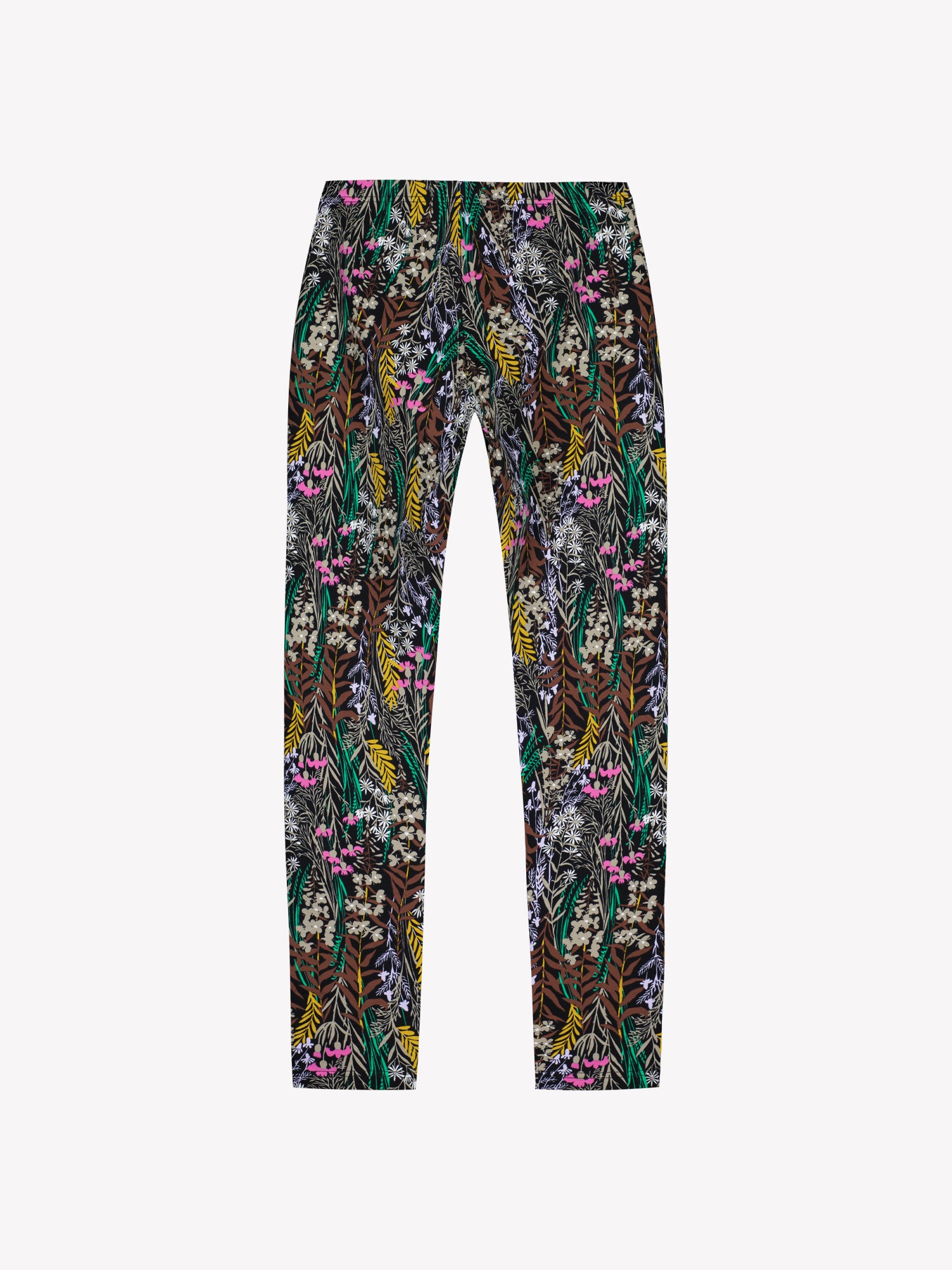 Nanso women's full length patterned multicoloured Kuutamo leggings with a comfortable elastic band at the waist, back