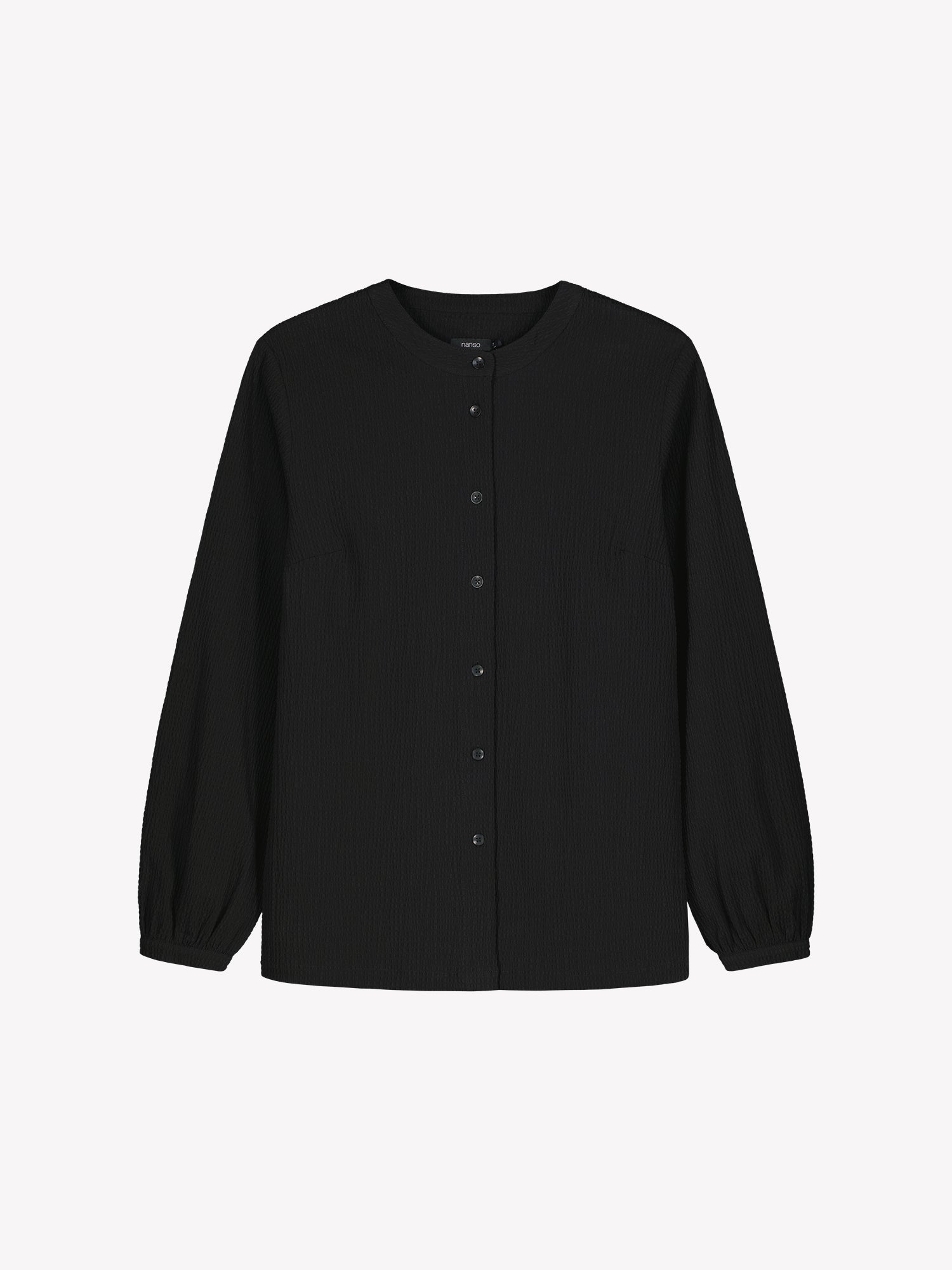 Nanso women's Bianca button-up shirt in black