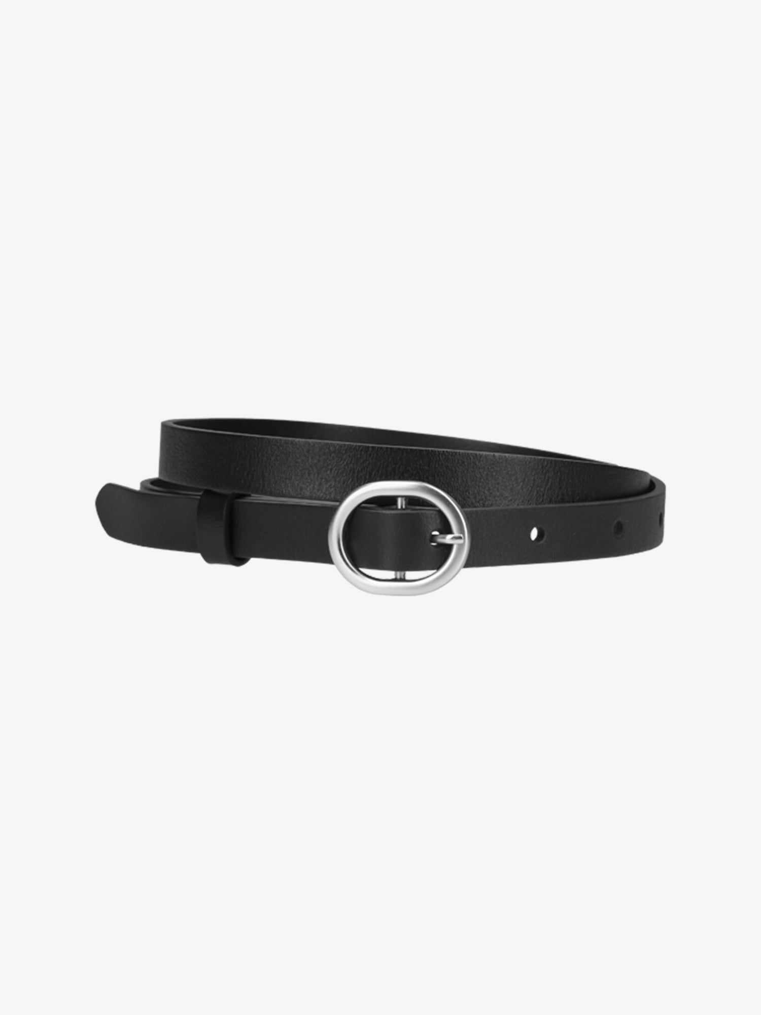Nanso's classic black Joanne belt, product image
