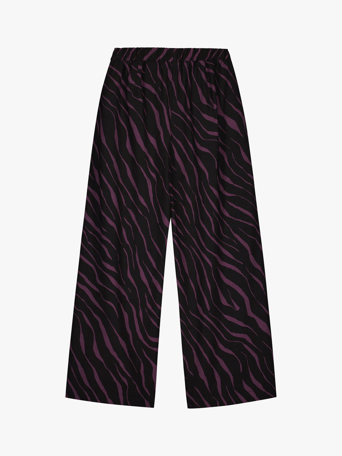 Nanso women's striking Sypressi trousers combine beautifully draping fabric with a trendy wide-leg silhouette, product picture from the back