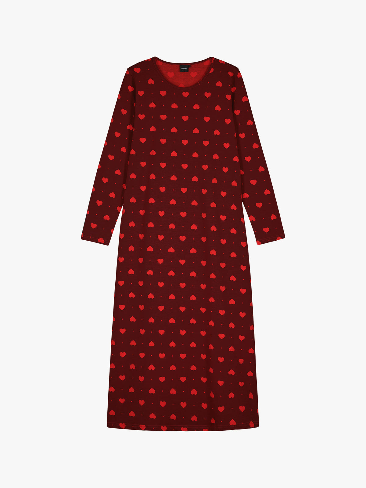 Nanso women's charming Onnellinen long nightgown is perfect for cosy moments at home.