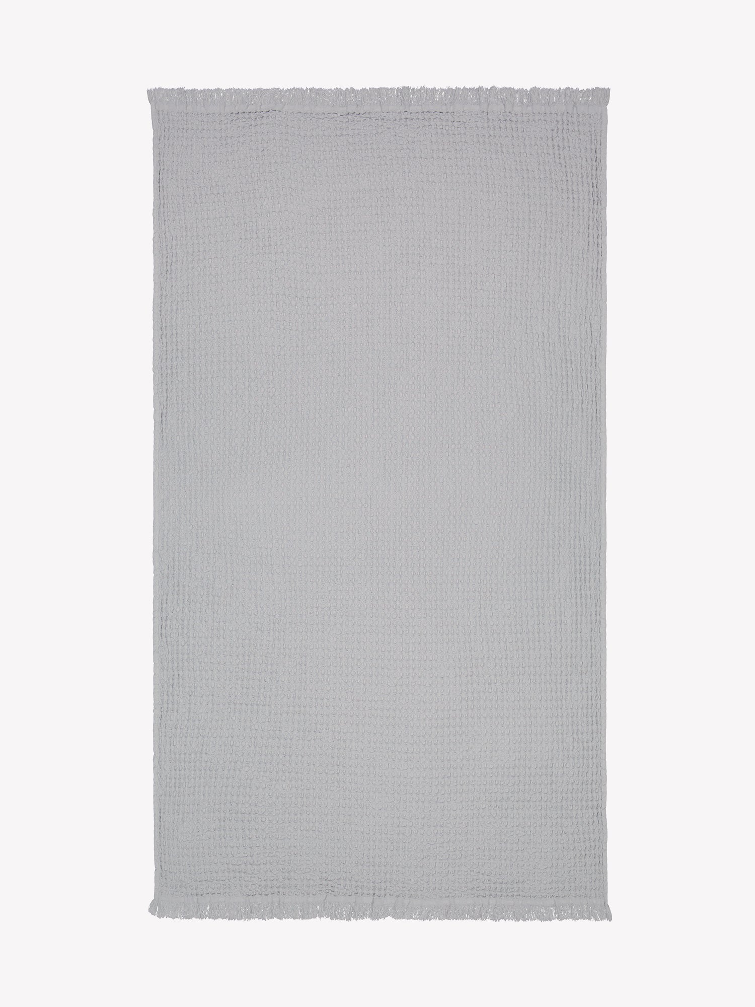 Nanso home's Vohveli Bath towel in grey open