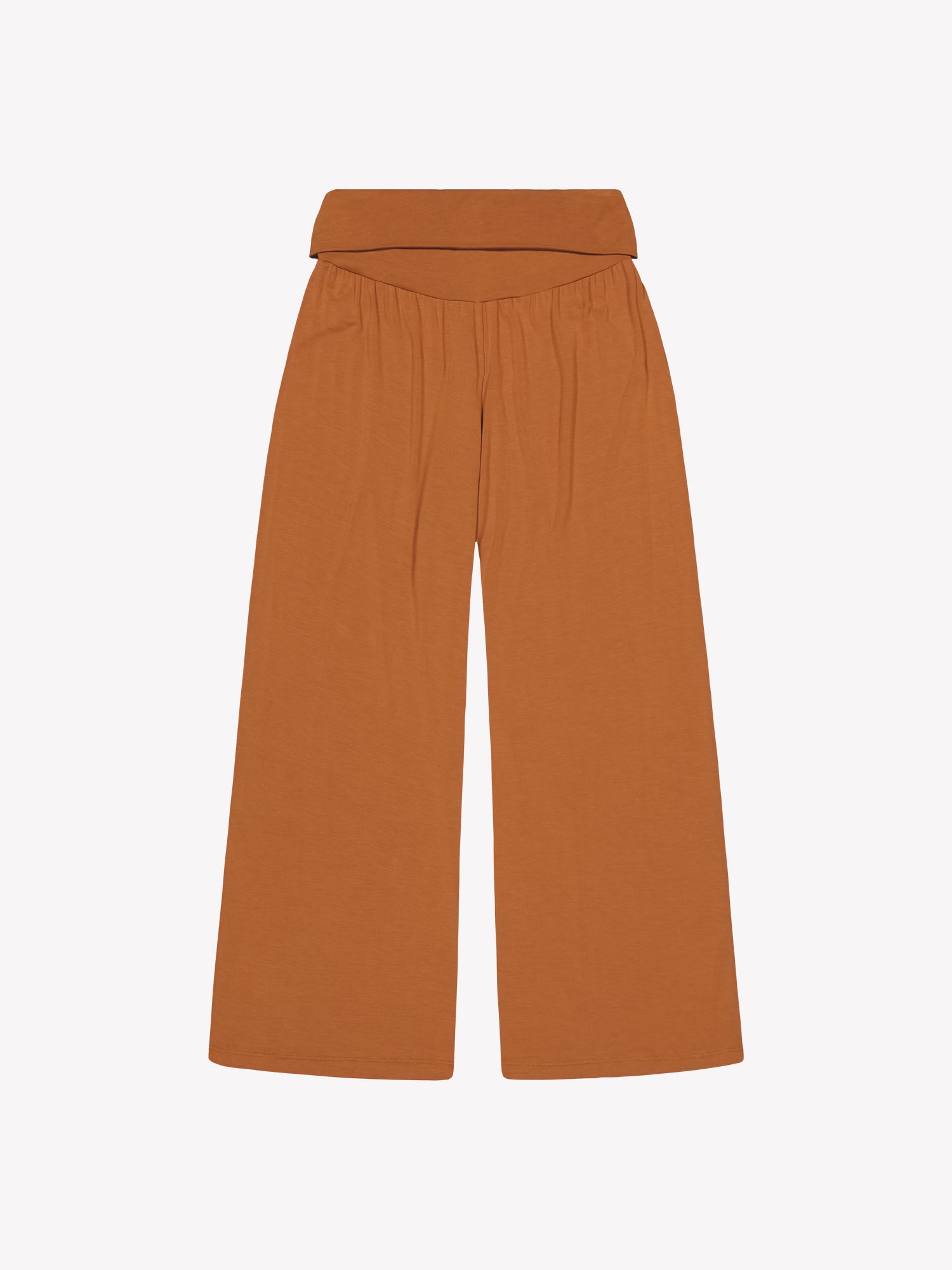 The brown Hento pants from the front in a product picture.