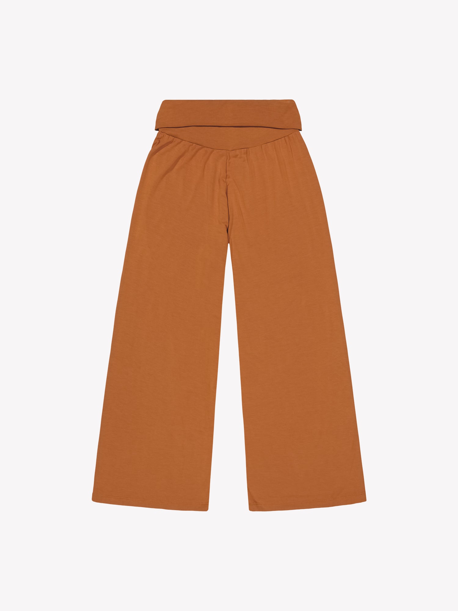 The brown Hento pants from the back in a product picture.