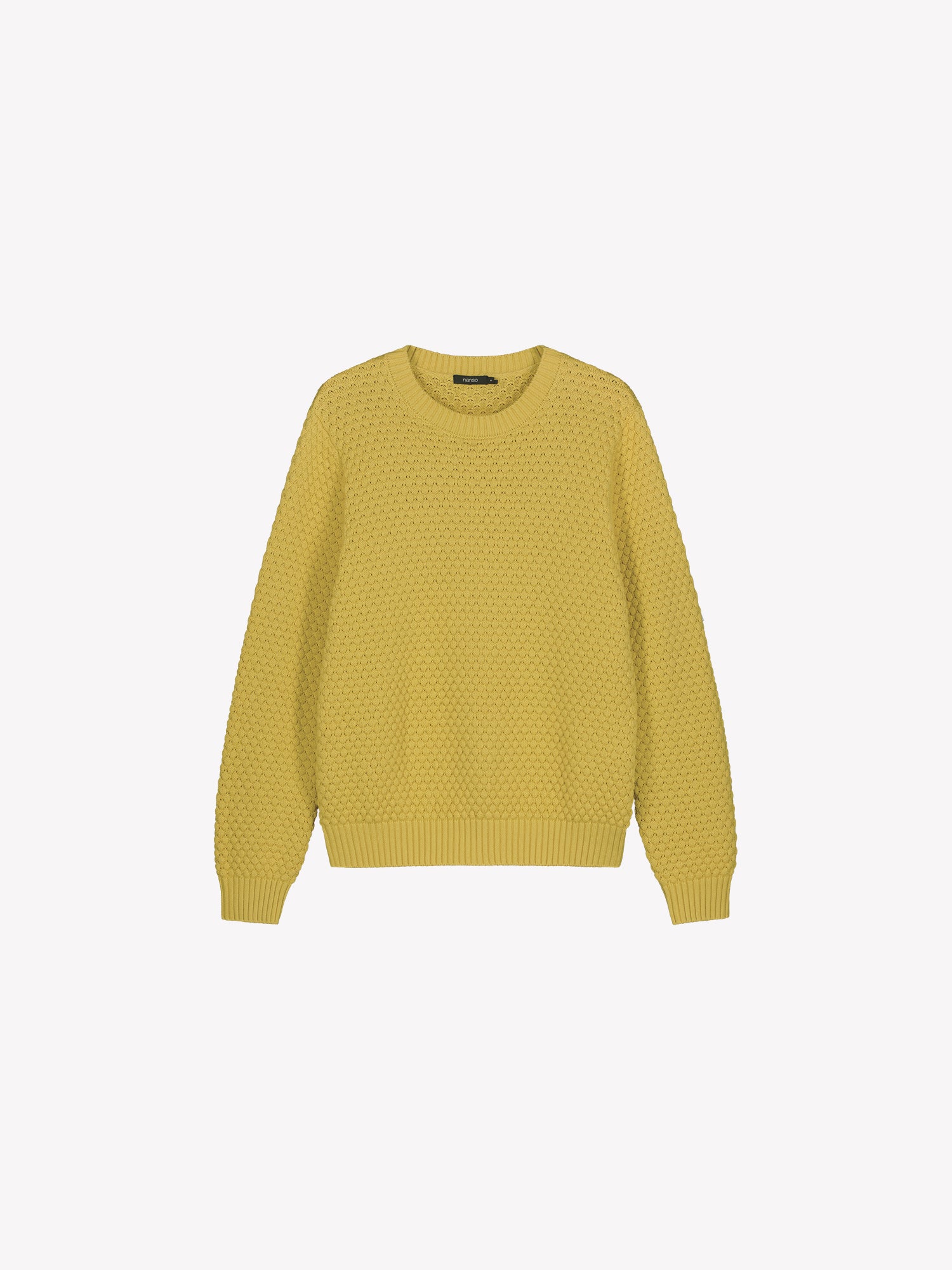 Women's KUMPU Knit Sweater in yellow in a product picture