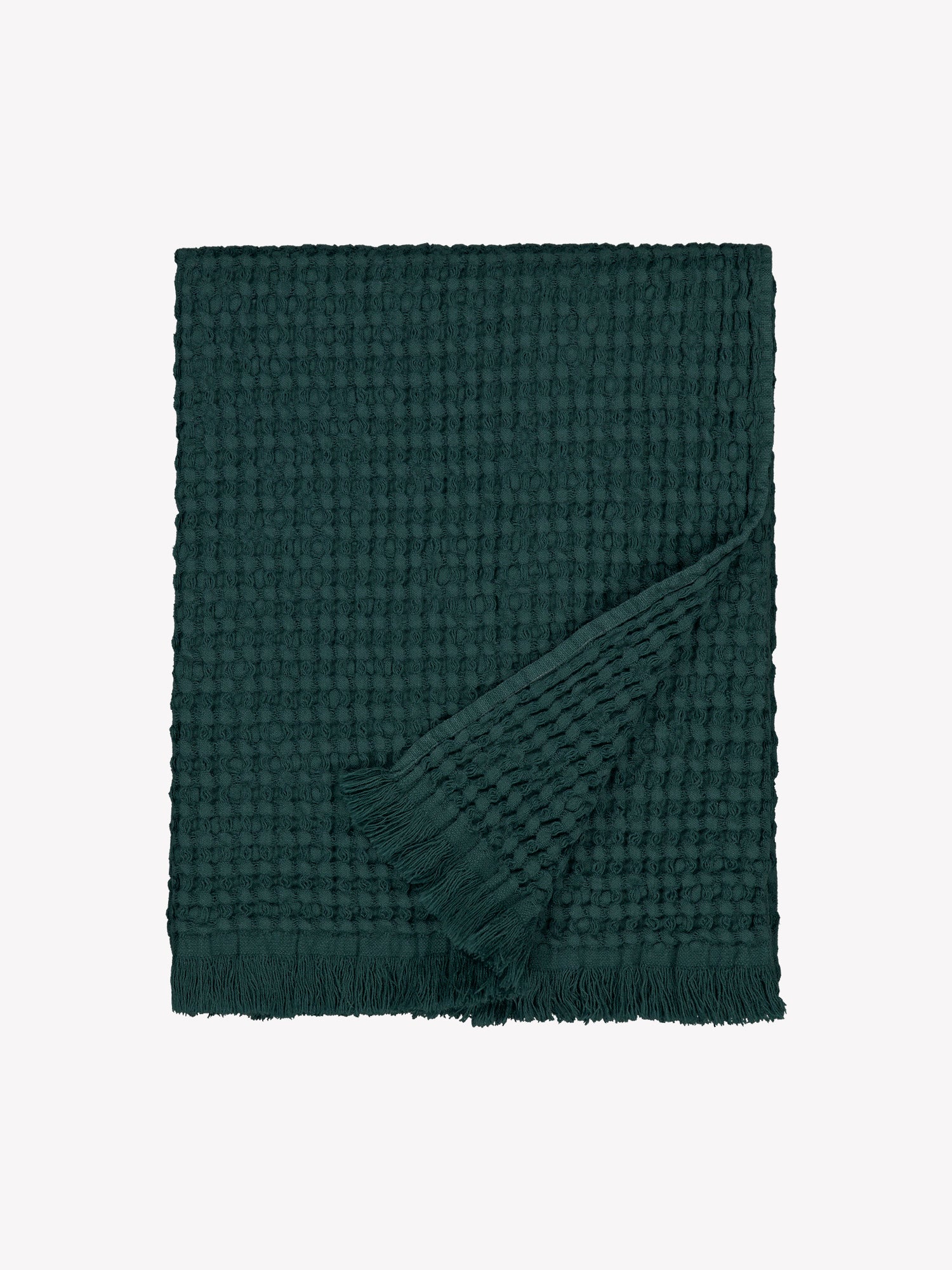 Nanso home's Vohveli Bath towel in dark green, product picture