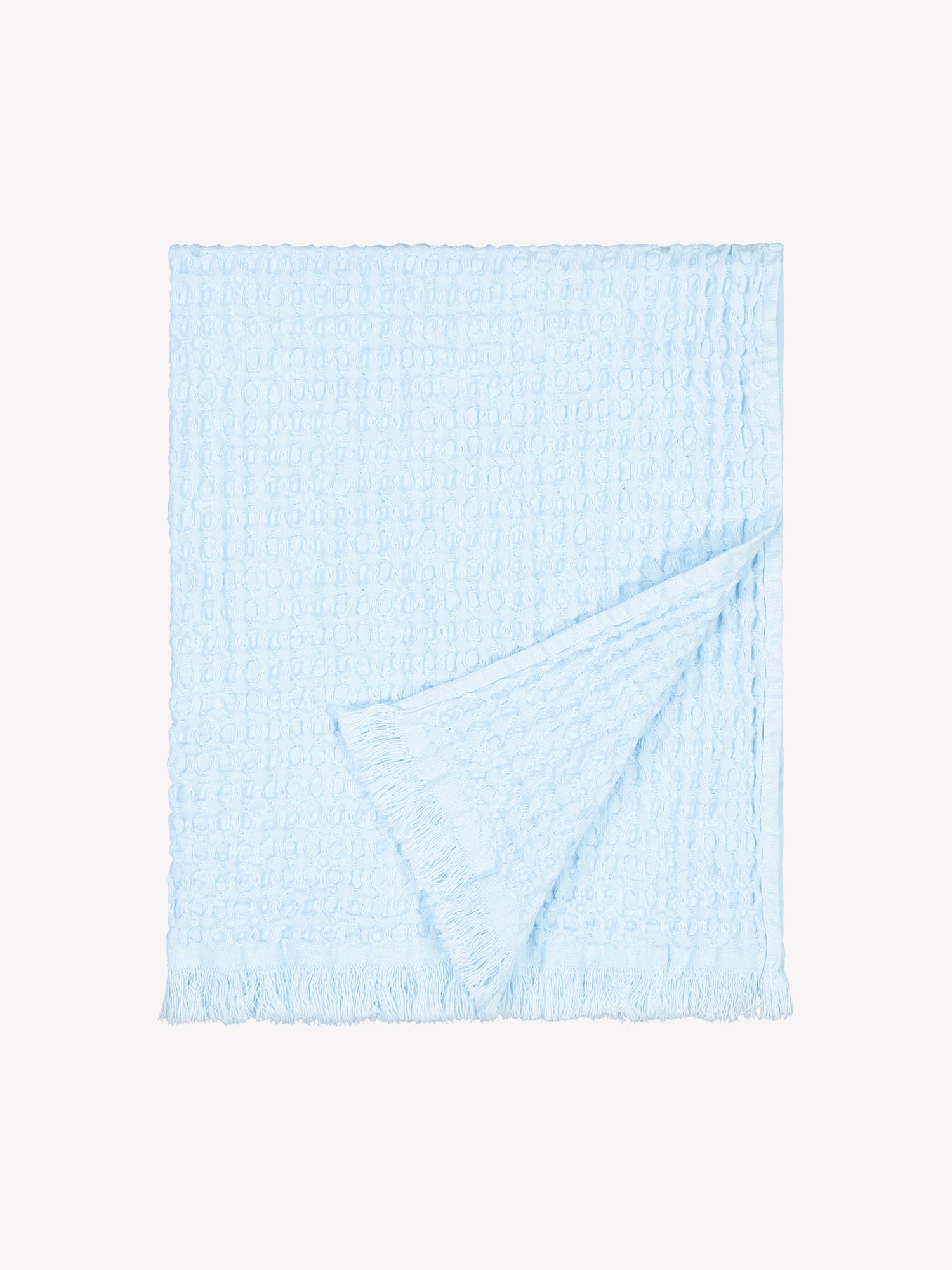 Vohveli hand towel in beautiful light blue in a product picture