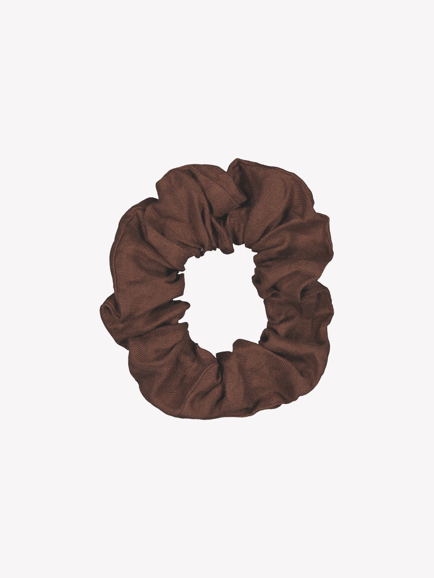 PELLAVA Linen Scrunchie - Brown