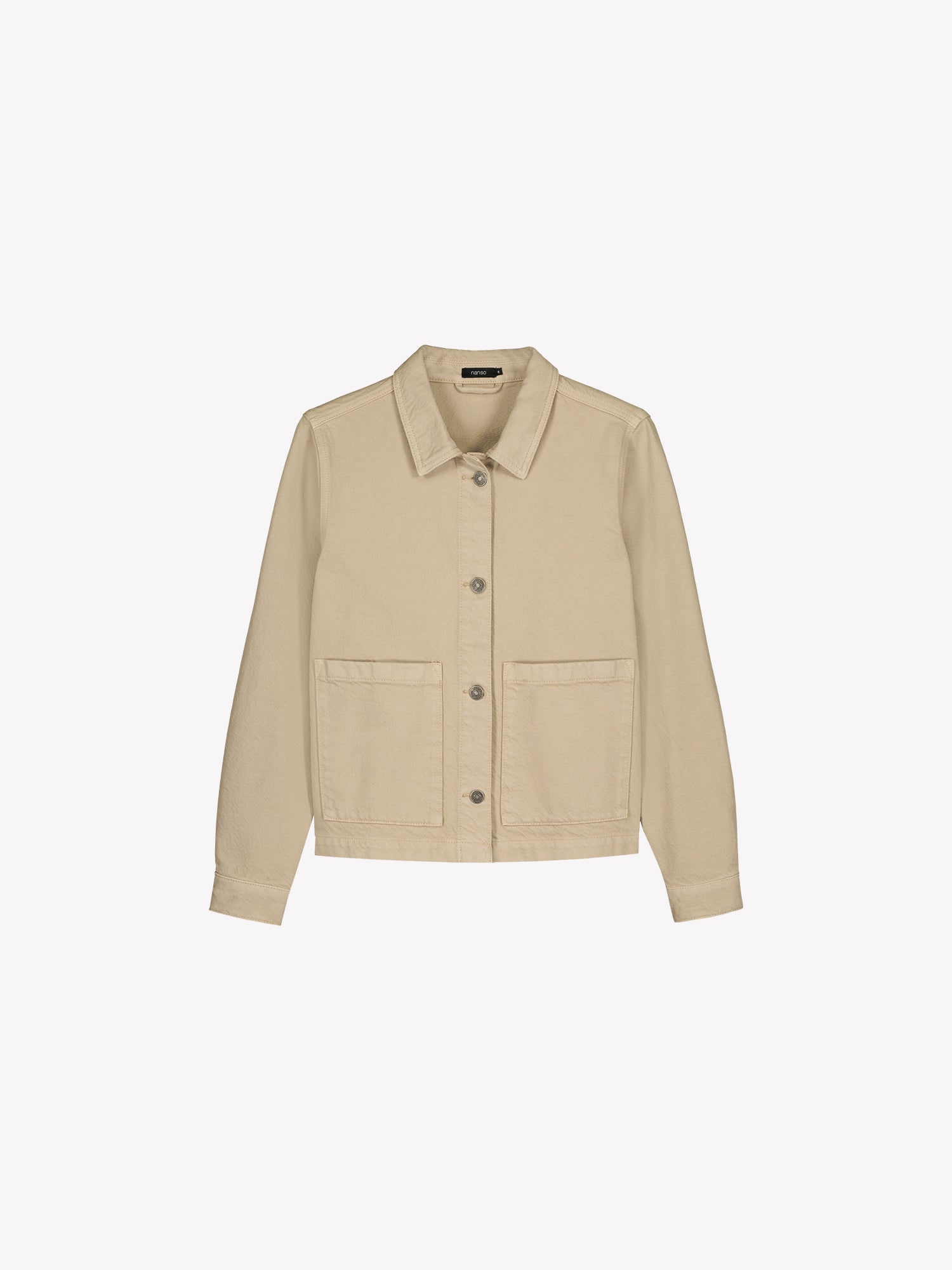 Nanso women's relaxed short MIMI jacket in a beautiful brown shade in a product picture