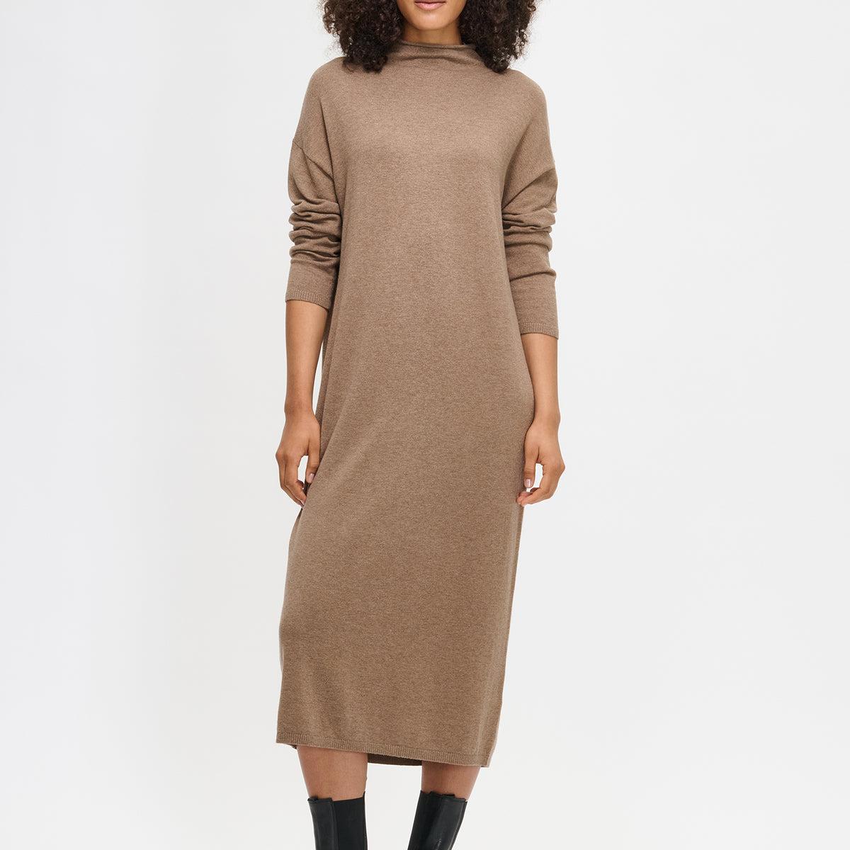 1 shoulder long sleeve dress Elegant One Prom With Slit Keep it elegant and LC7714459-P605 Color:bronze orange Cocktail Dresses For Wedding