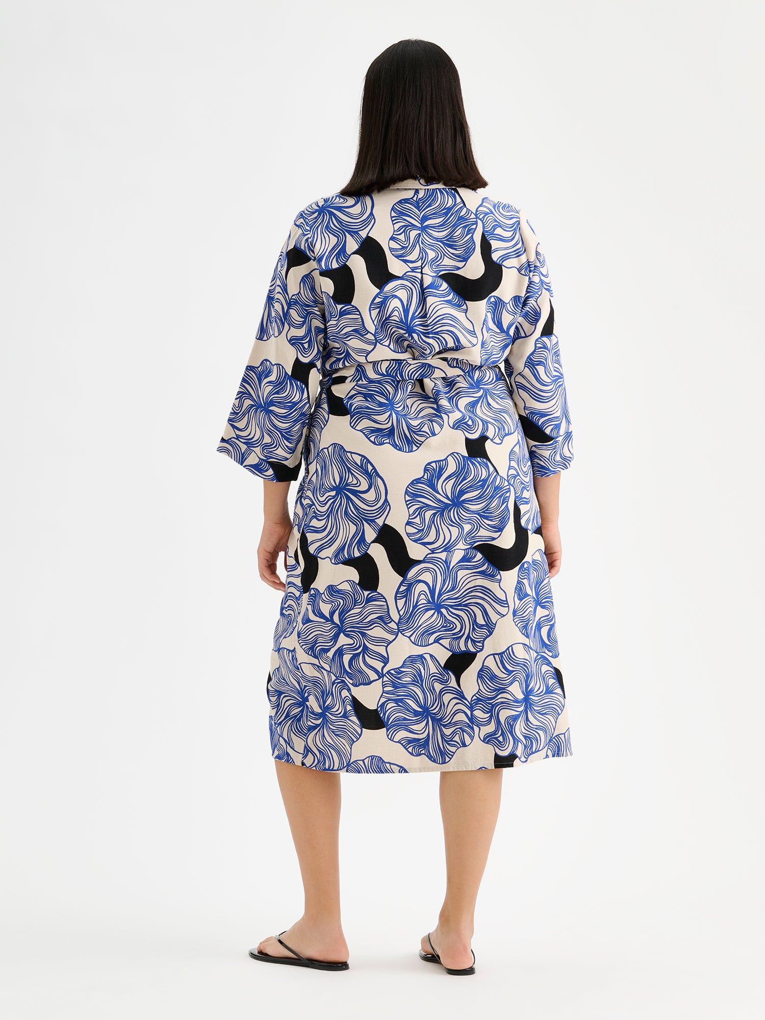 KOSMO Belted Dress - Blue