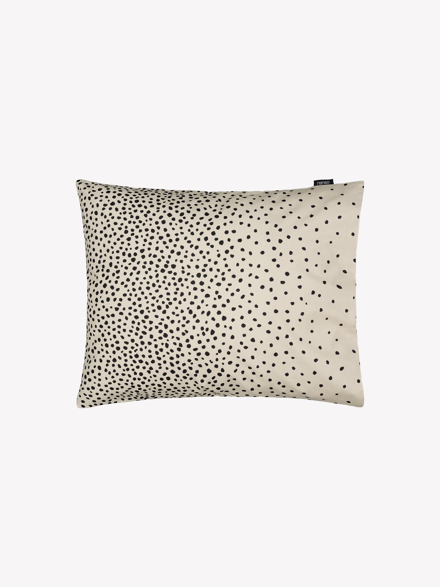 Täplä duvet cover set in beige with charming dots, in a product picture