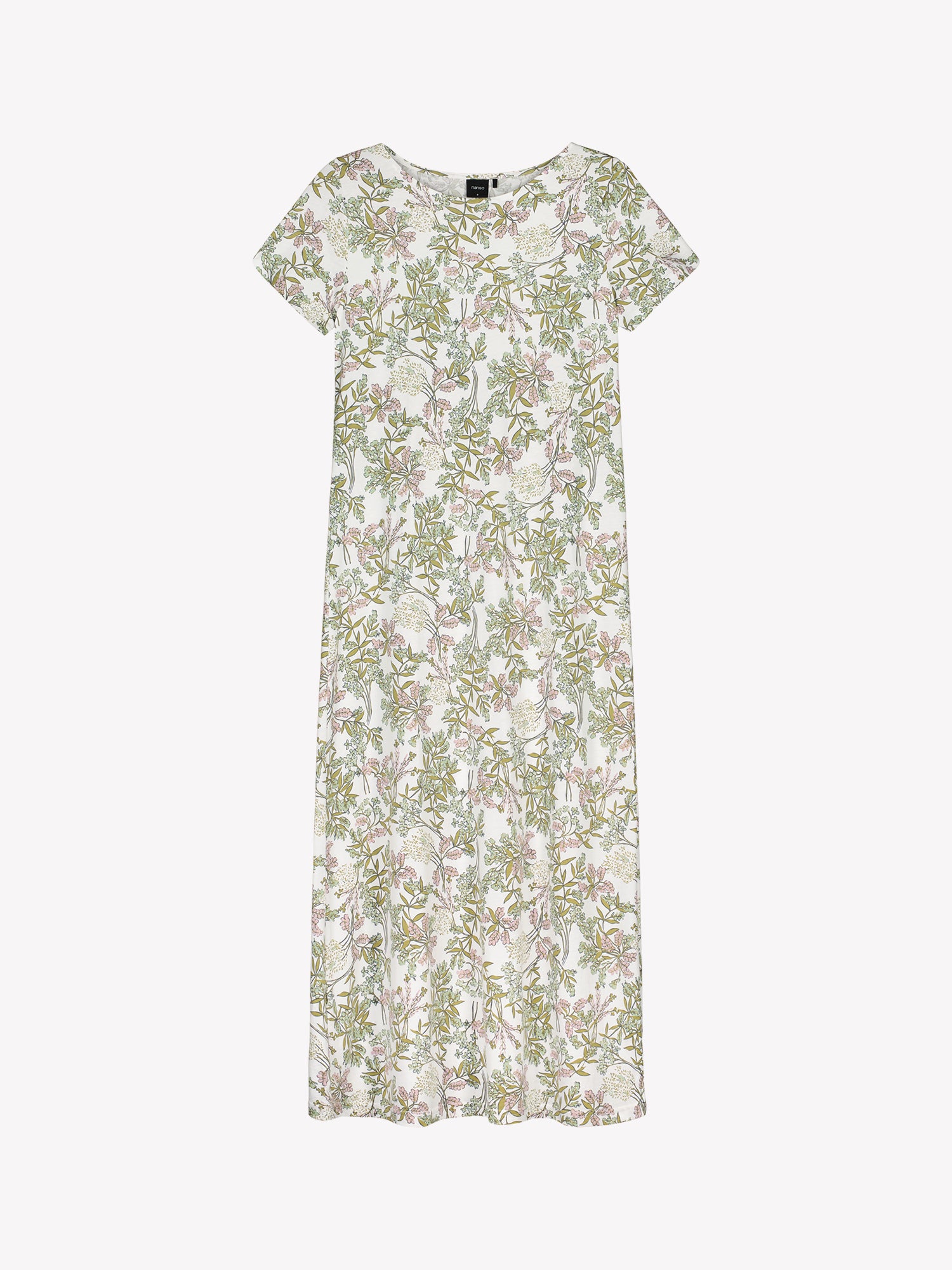 Nanso LAVENTELI Long Nightgown, a timeless piece featuring a beautiful, harmonious floral pattern, in a product picture