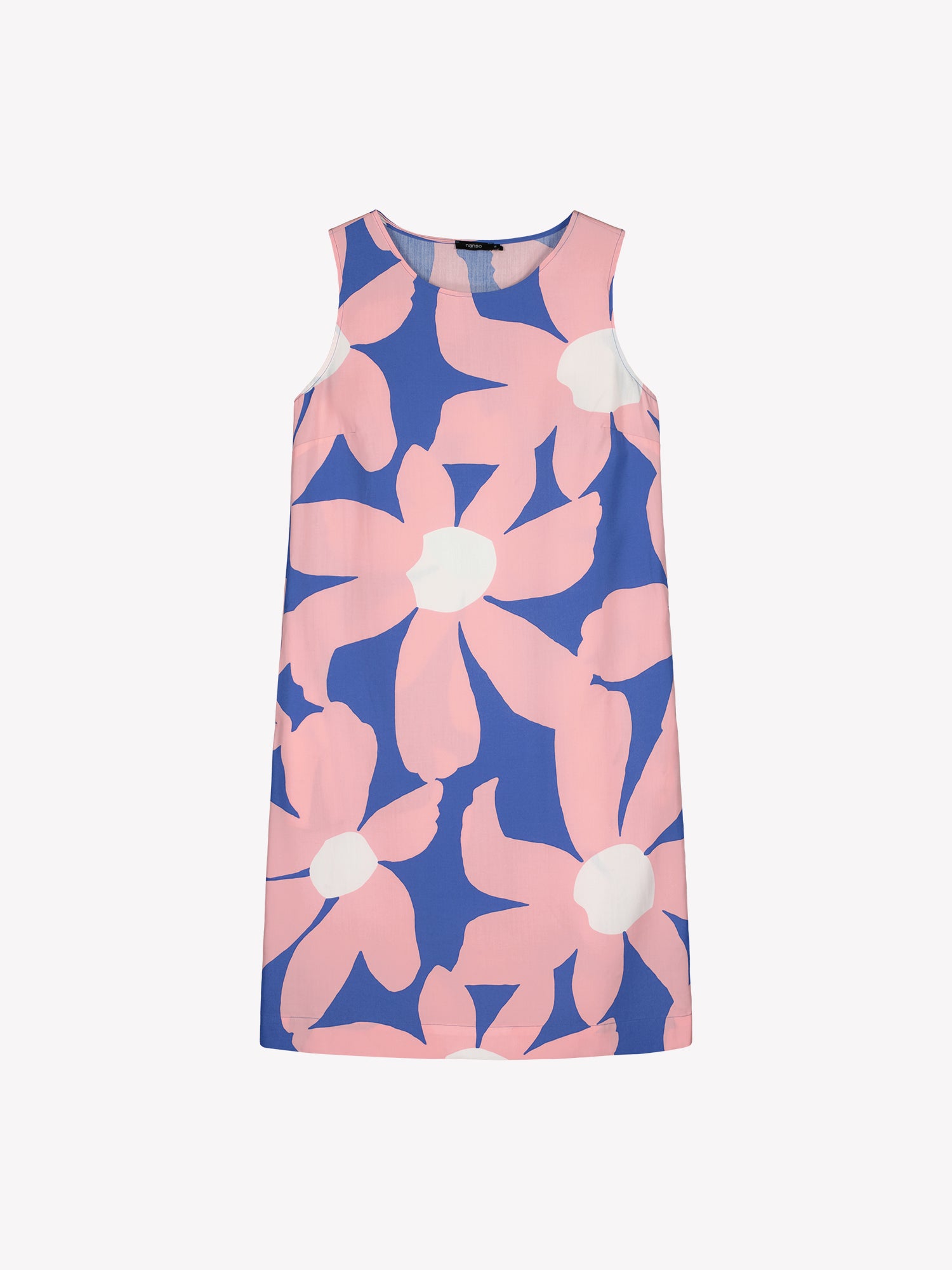 Nanso women's patterned sleeveless ROSI dress in a product picture