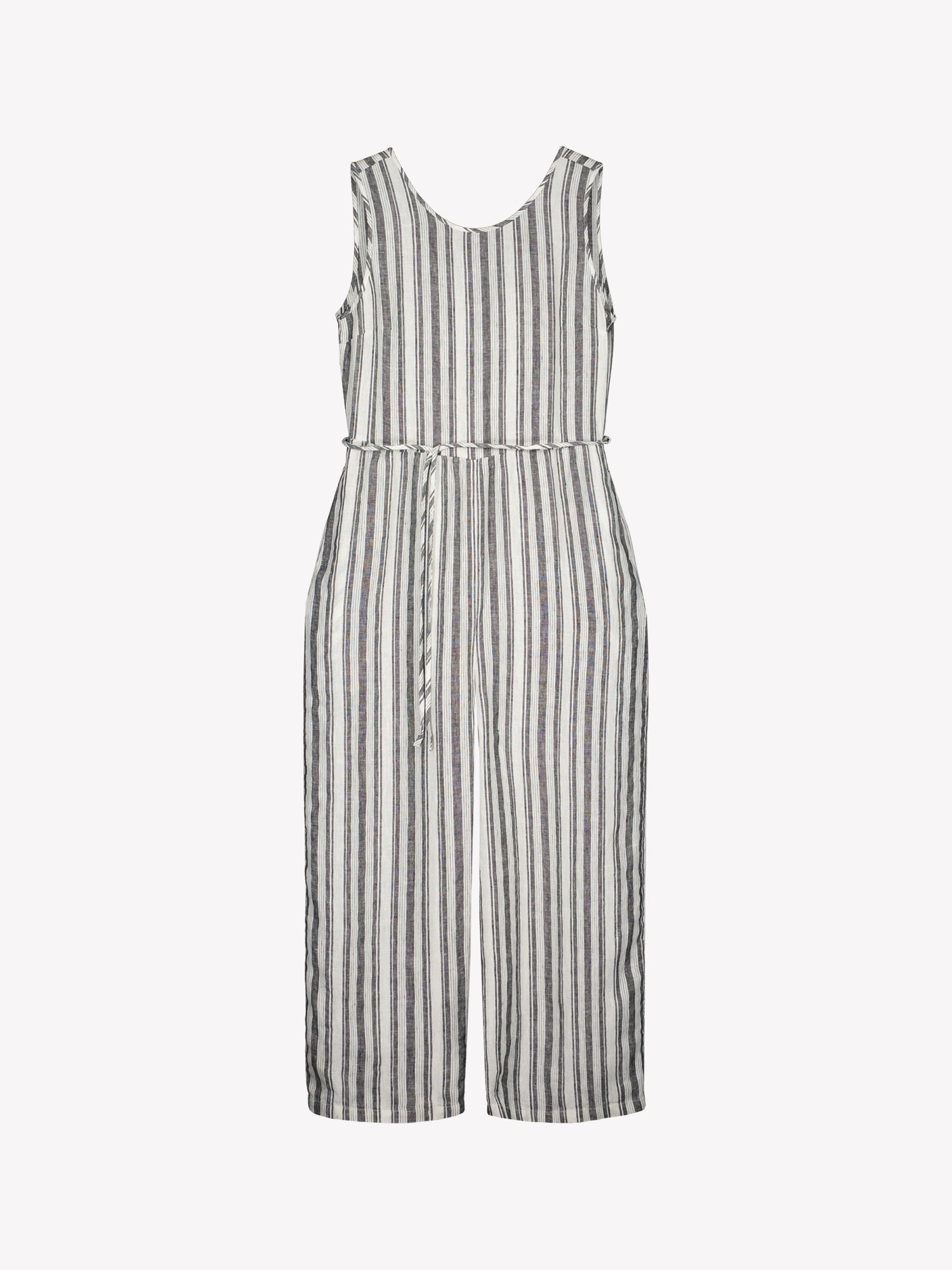 The elegant REGATTA linen jumpsuit with vertical stripes and beautiful cut in a product picture