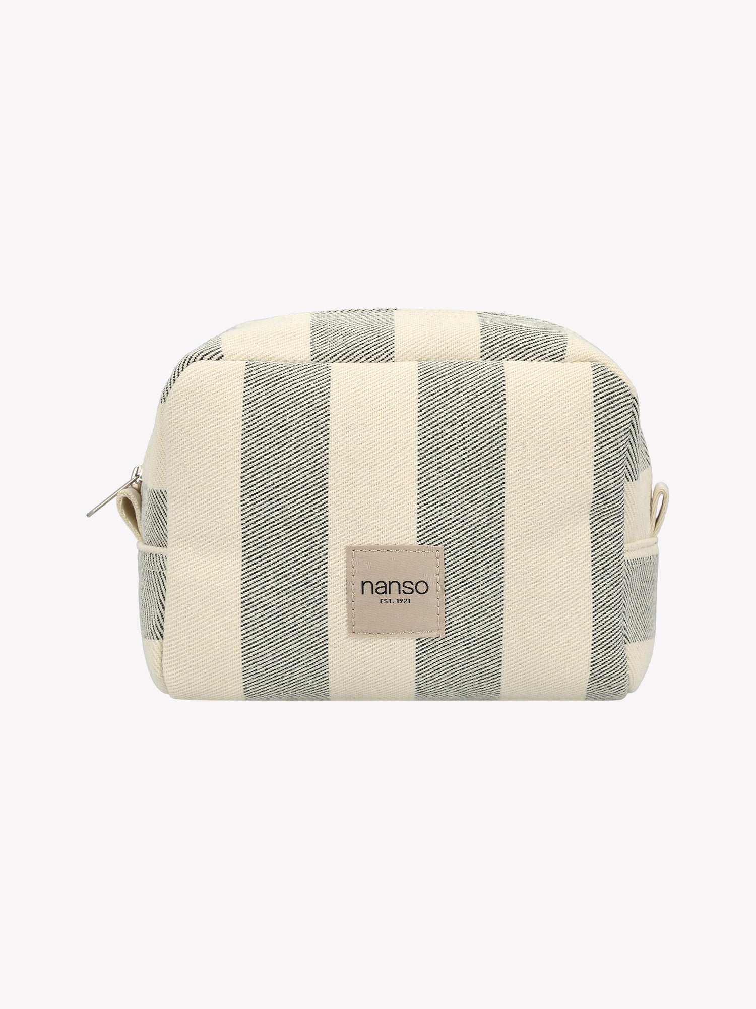 The AMALFI MINI cosmetics bag in Black and White in a product picture