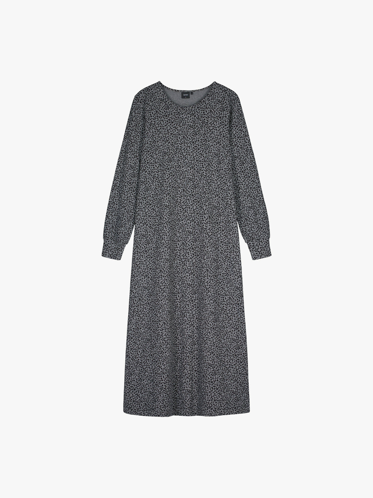 nanso women's Marja nightdress features a timeless black and grey print in a product picture
